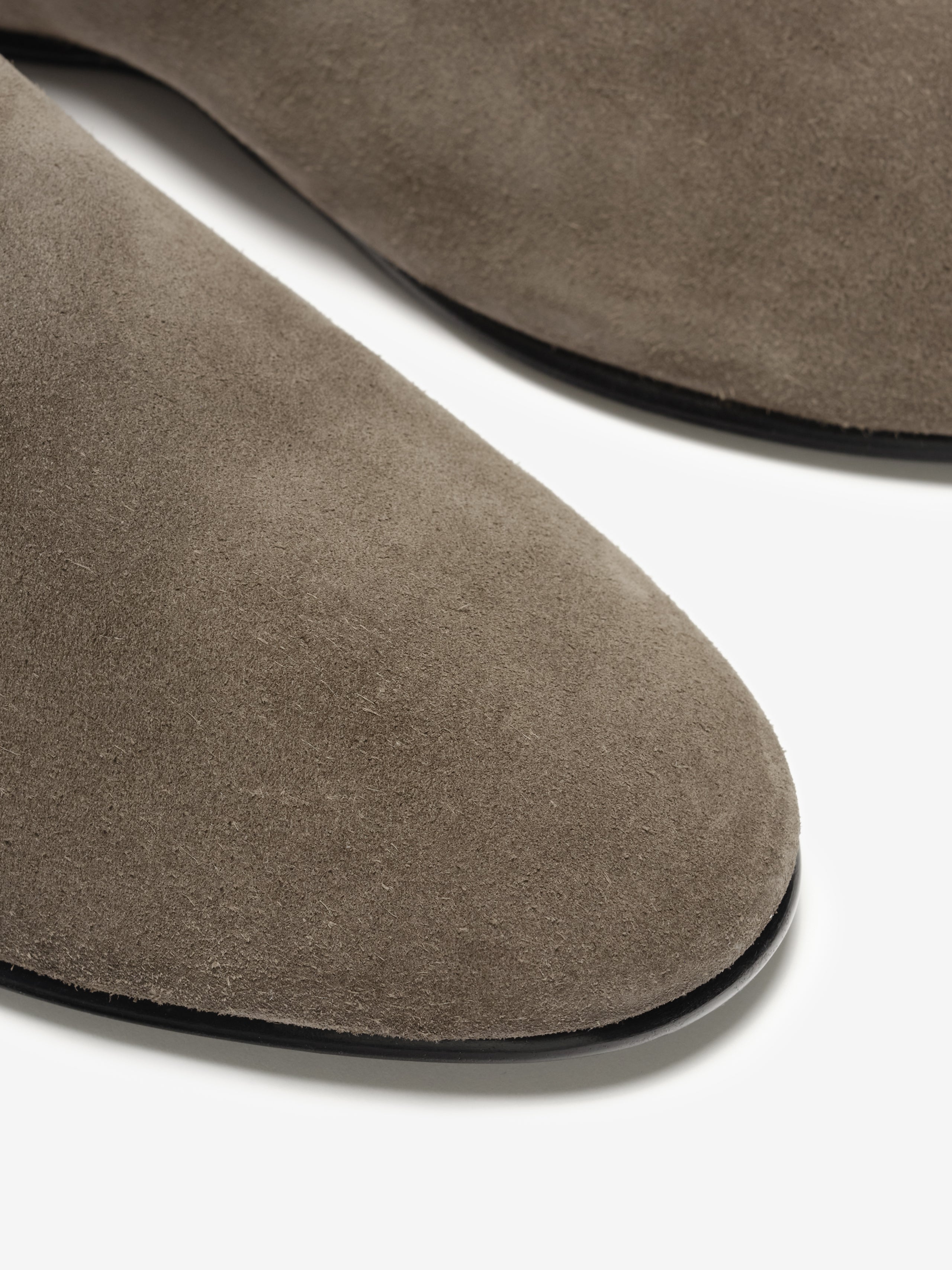 Essentials Suede Ballerino Taupe