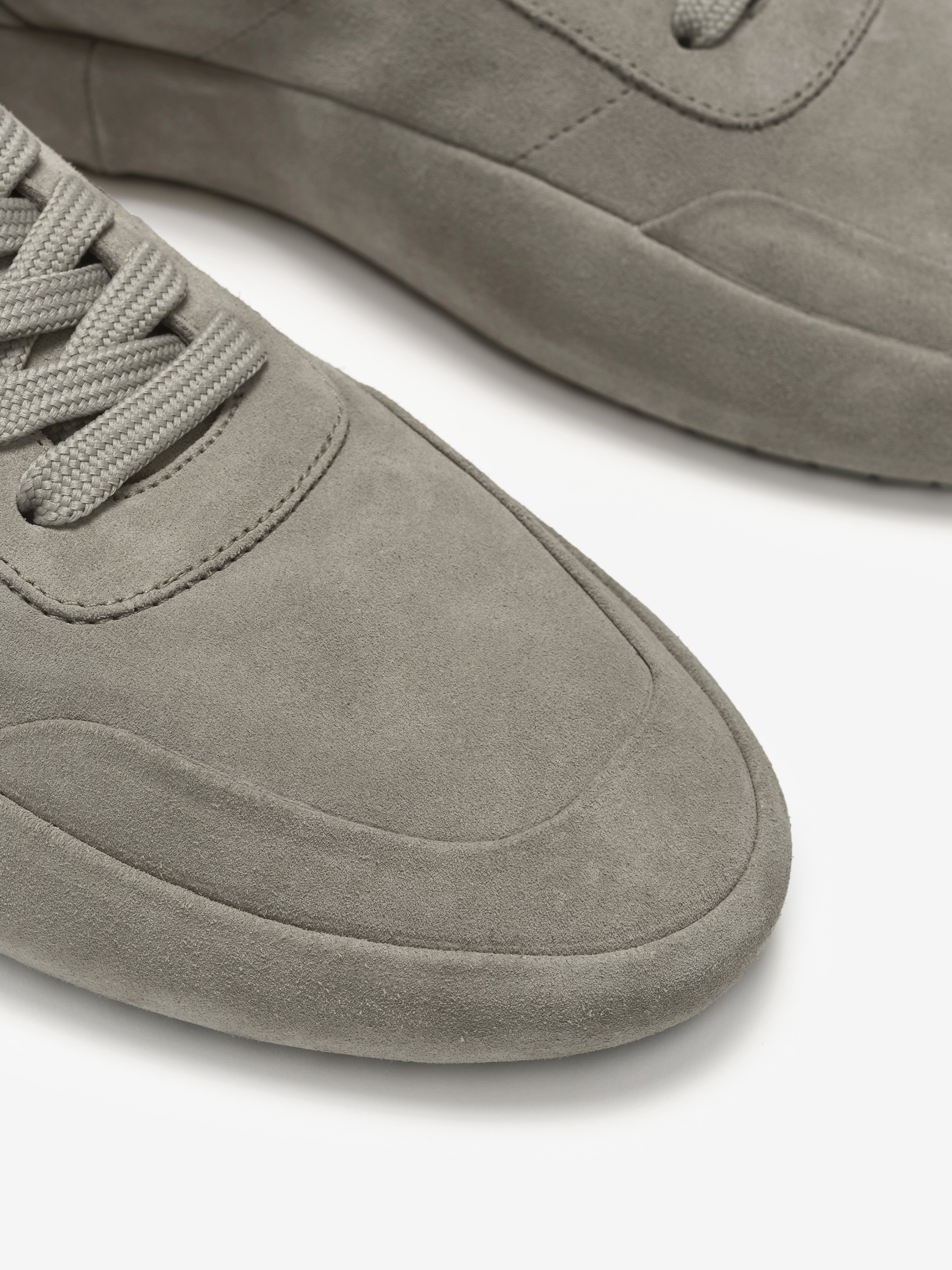 Essentials Suede Lace Up Runner Taupe
