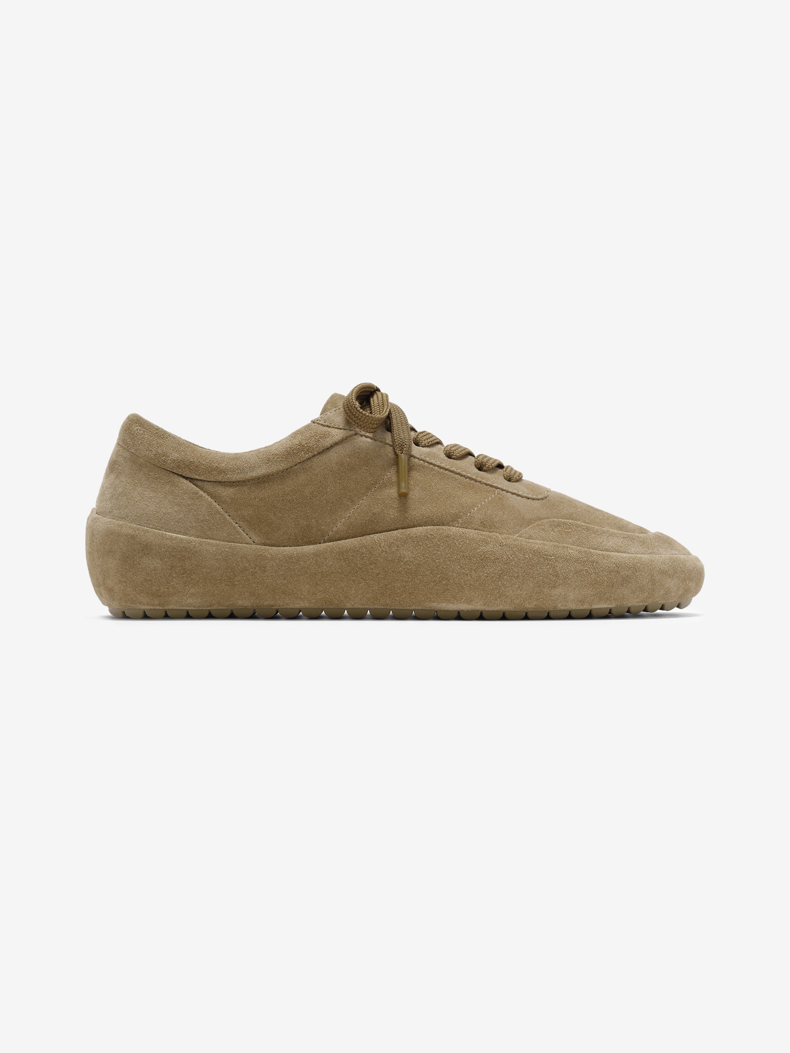 Essentials Suede Lace Up Runner Sand