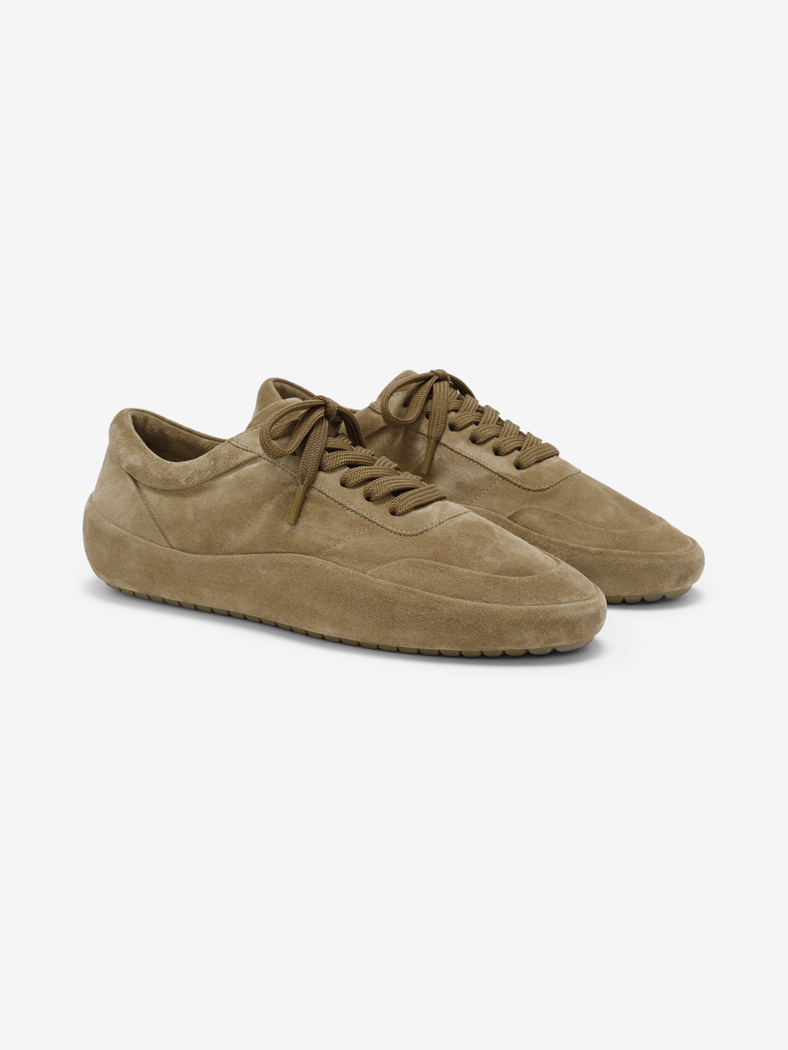 Essentials Suede Lace Up Runner Sand