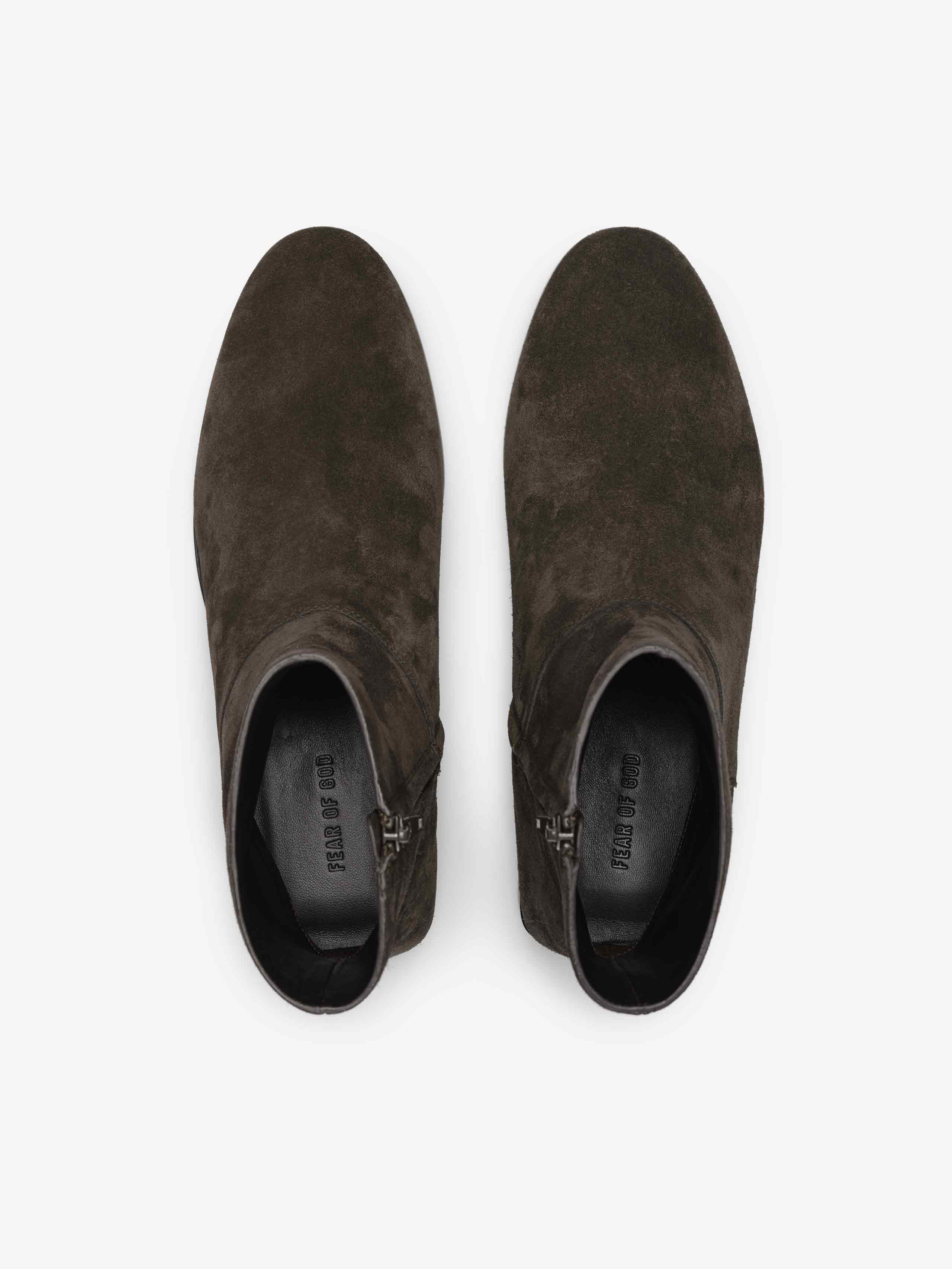 Essentials Suede Ankle Boot Dark Brown