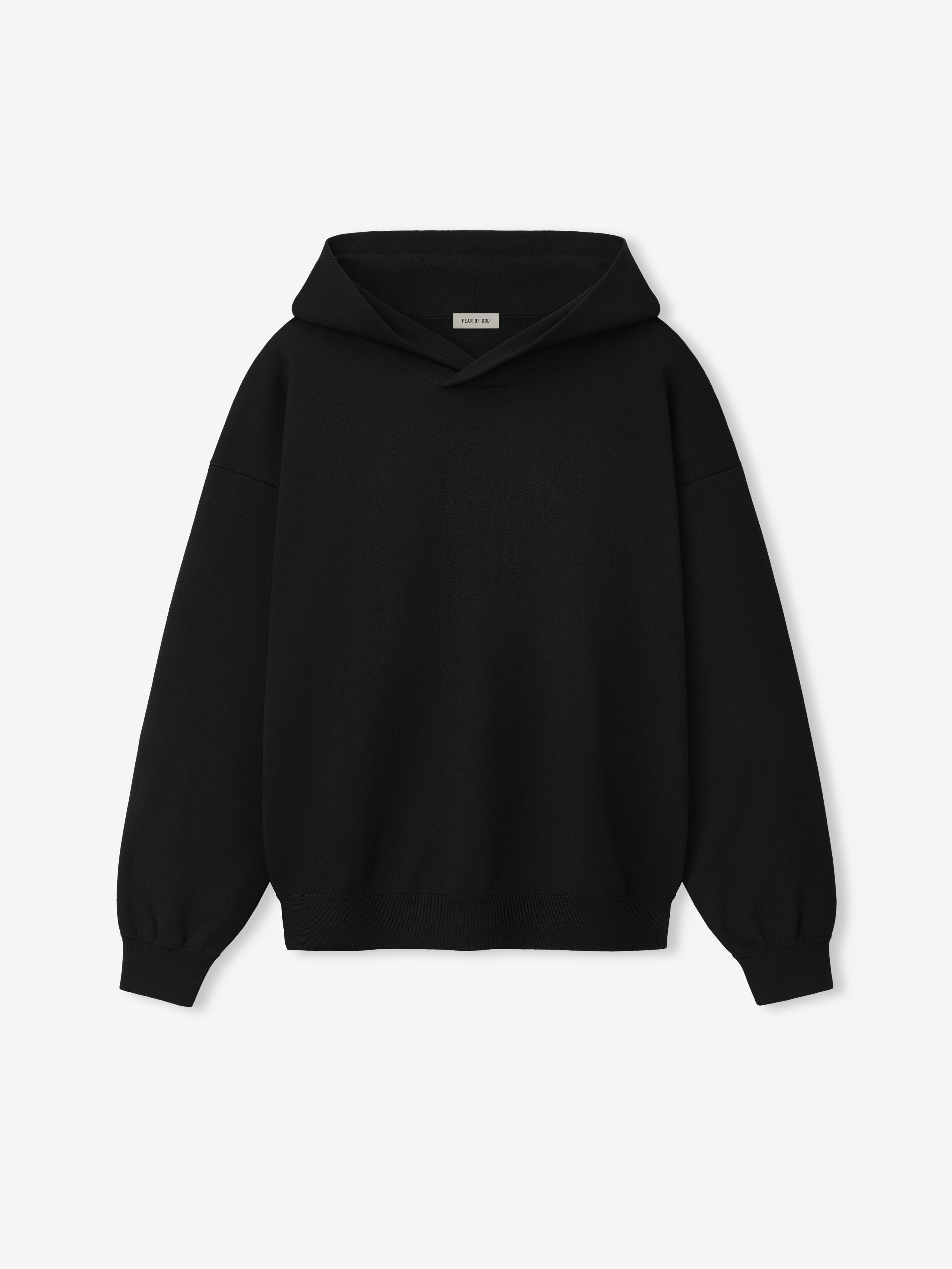 Essentials Double Knit Hoodie Black