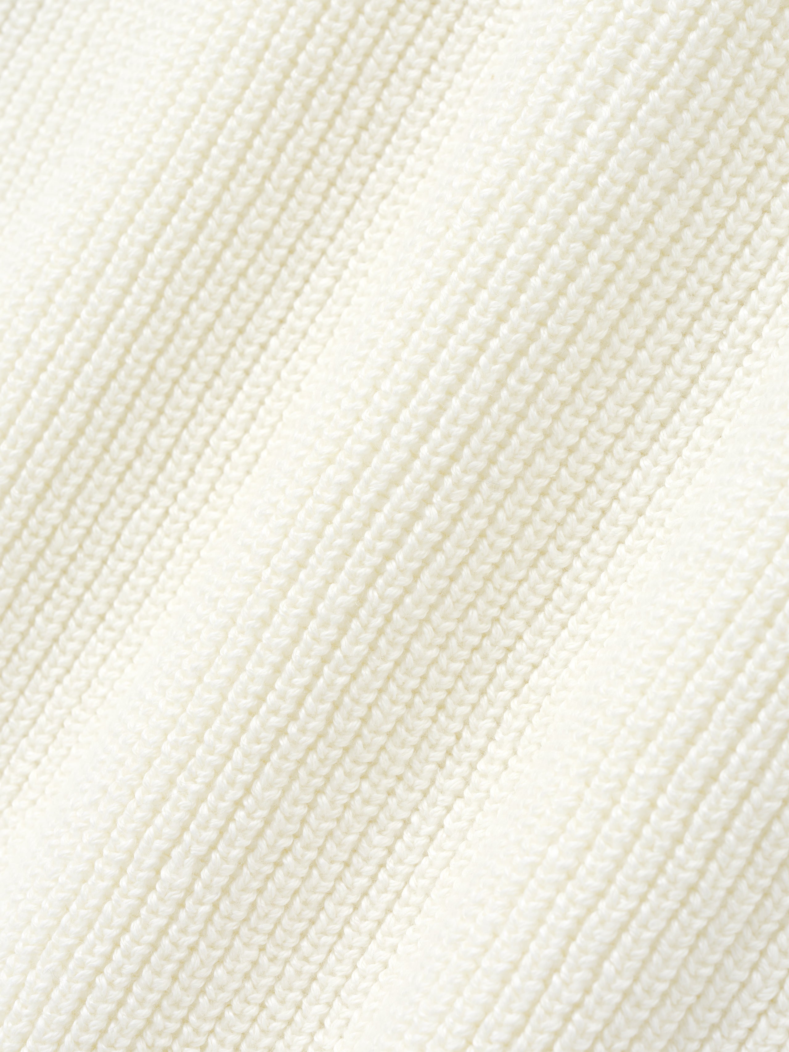 Essentials Zip-Up Sweater Long Sleeve Cream