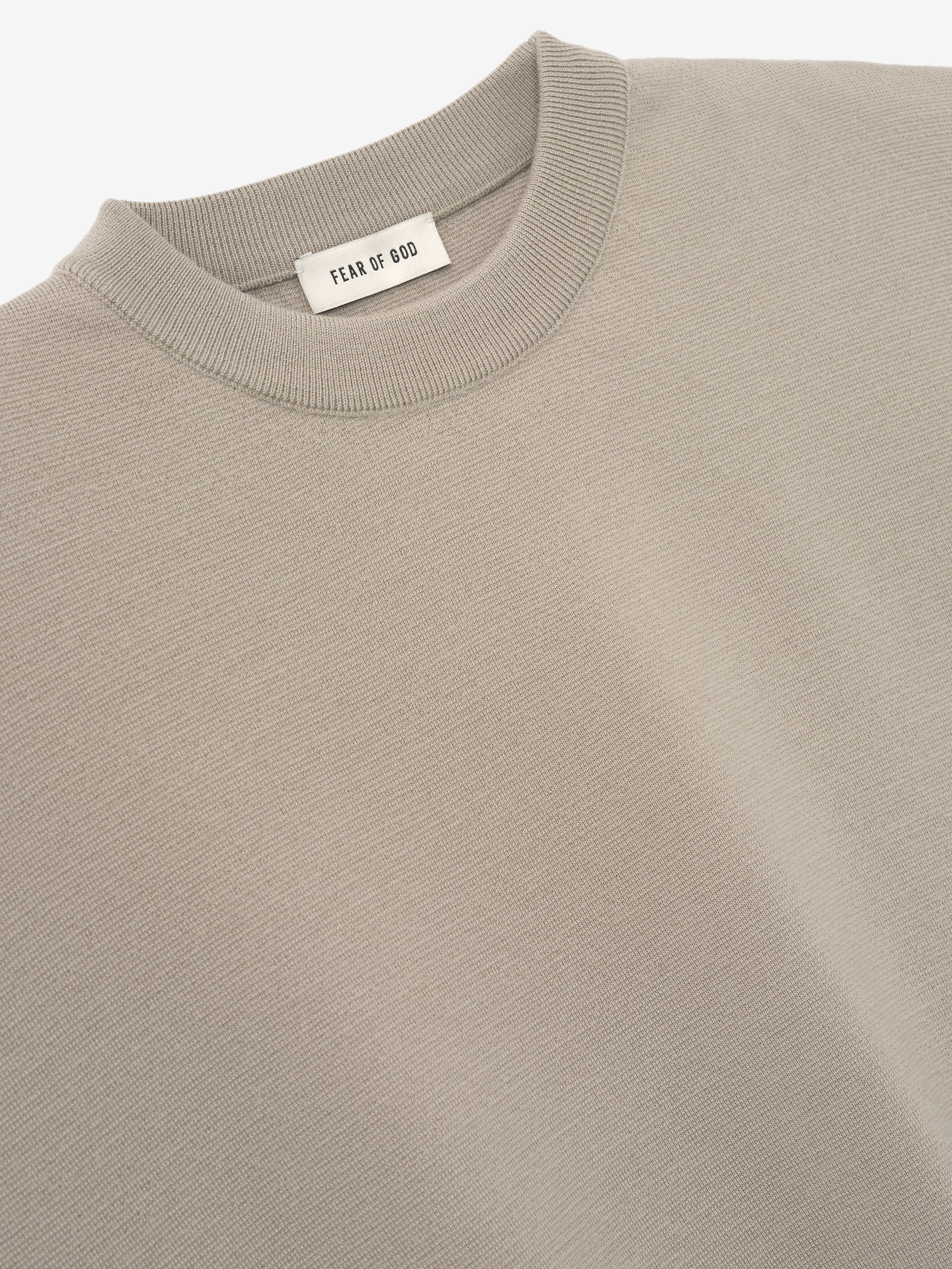 Essentials Merino Milano Knit Tee Dusty Beige