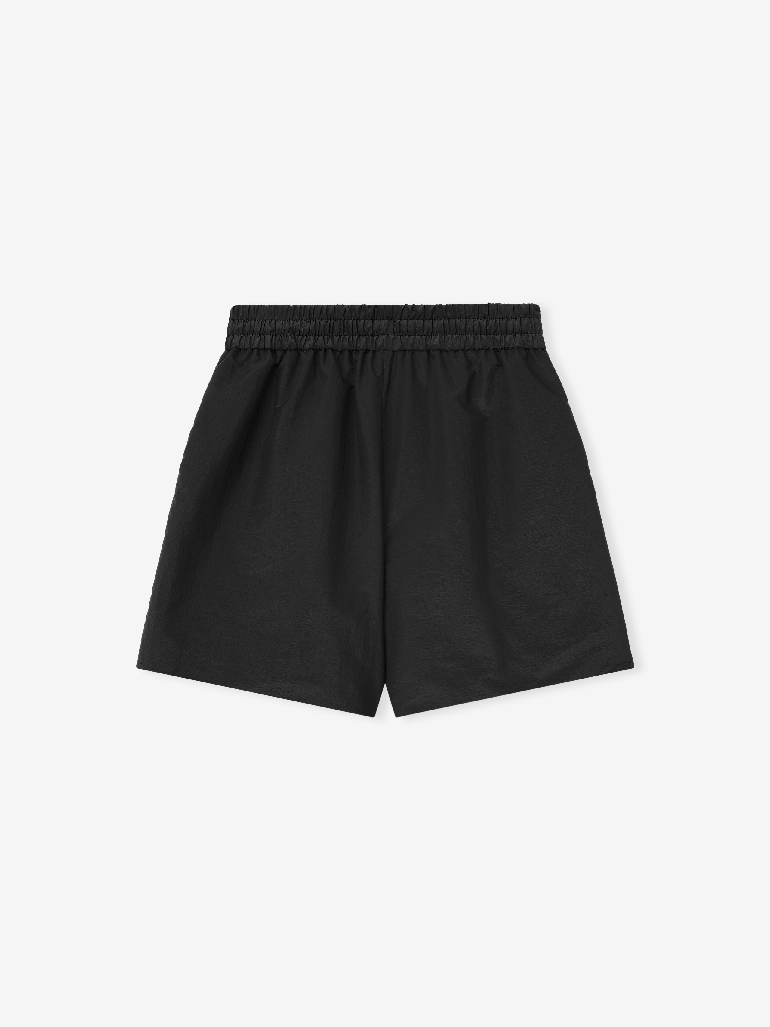 Essentials Nylon Taffeta Padded Sport Short Off Black
