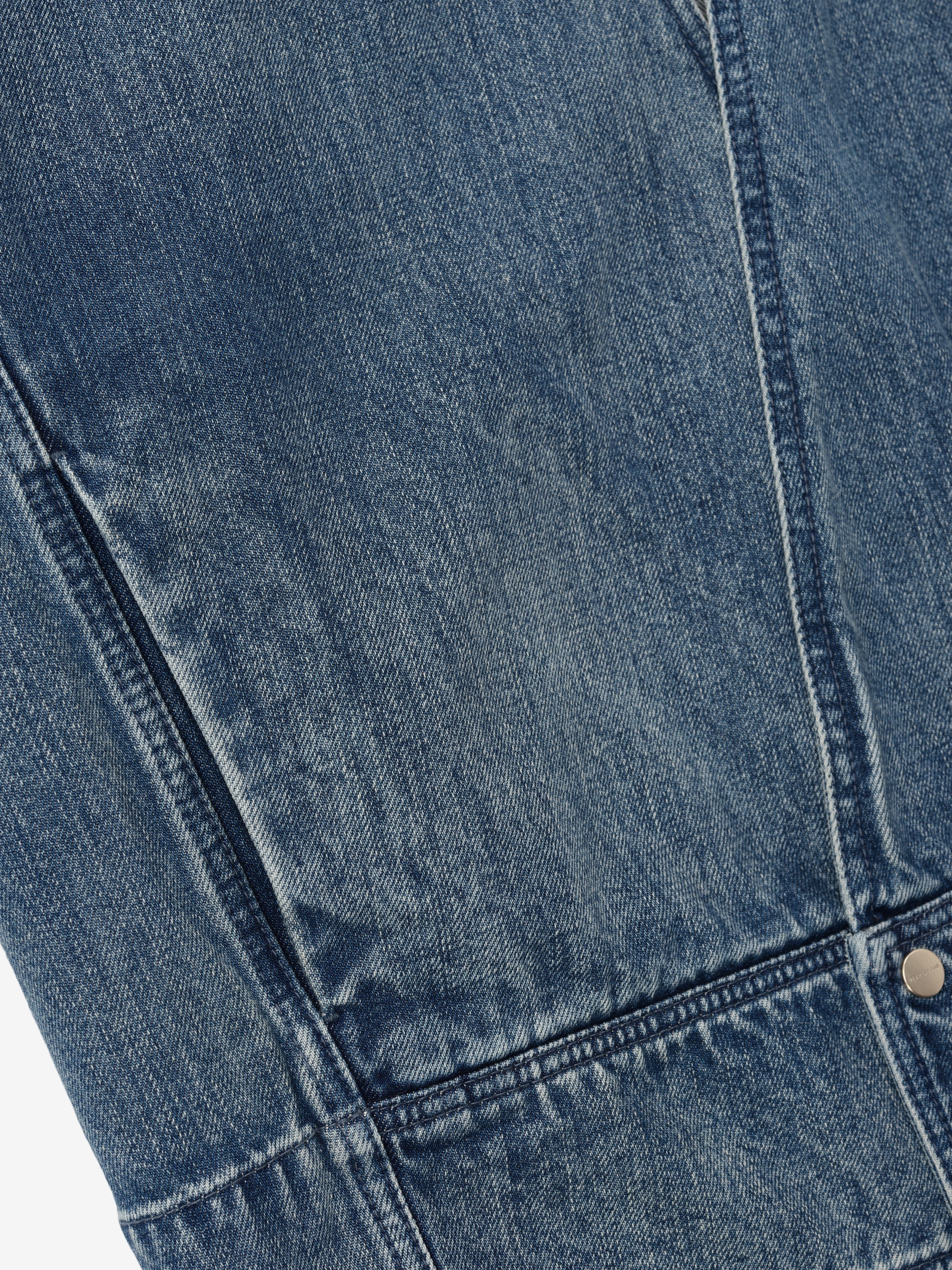 Essentials Denim Lapelless Jacket Medium Indigo