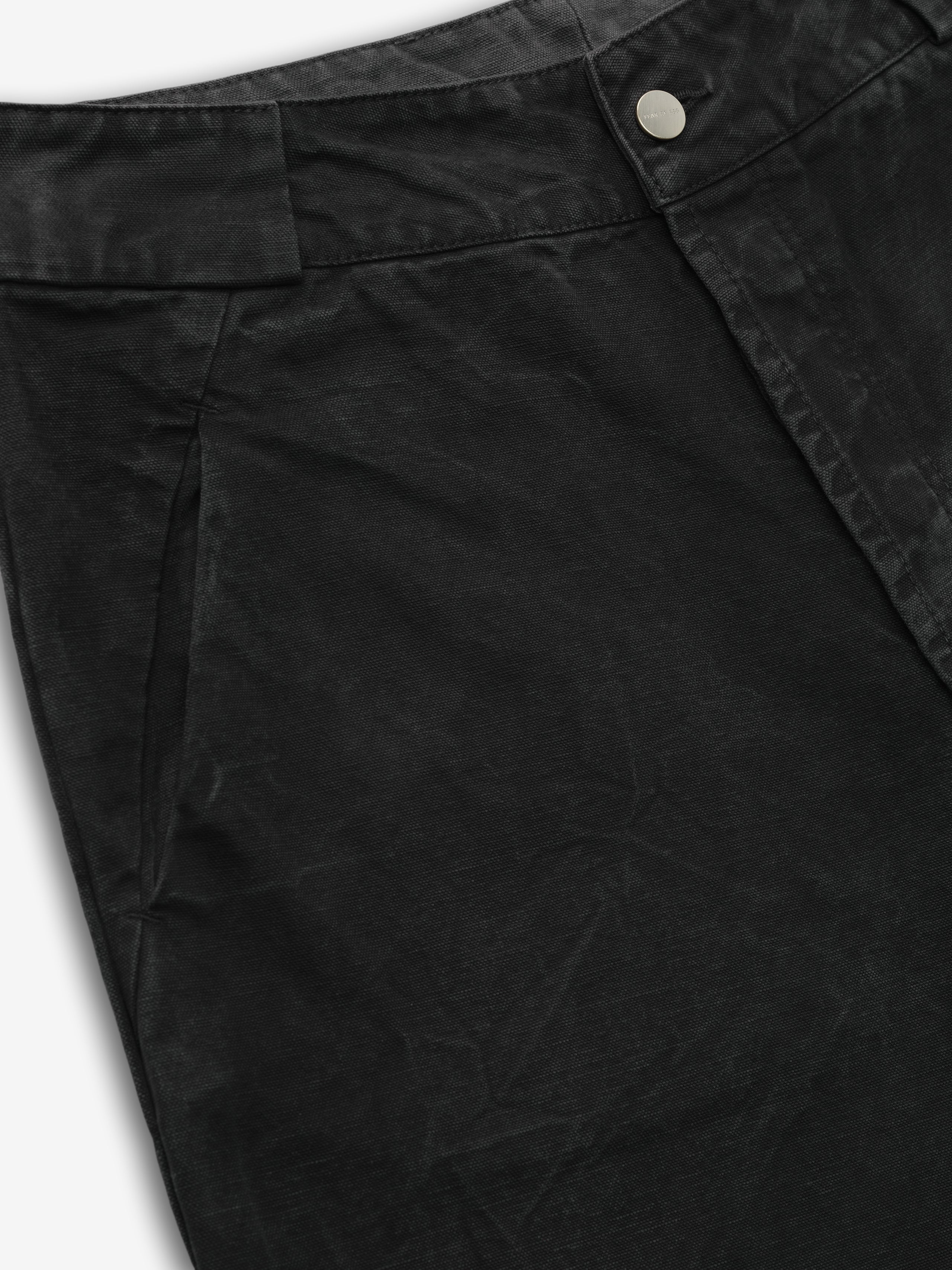 Essentials Washed Canvas Utility Pant Washed Black