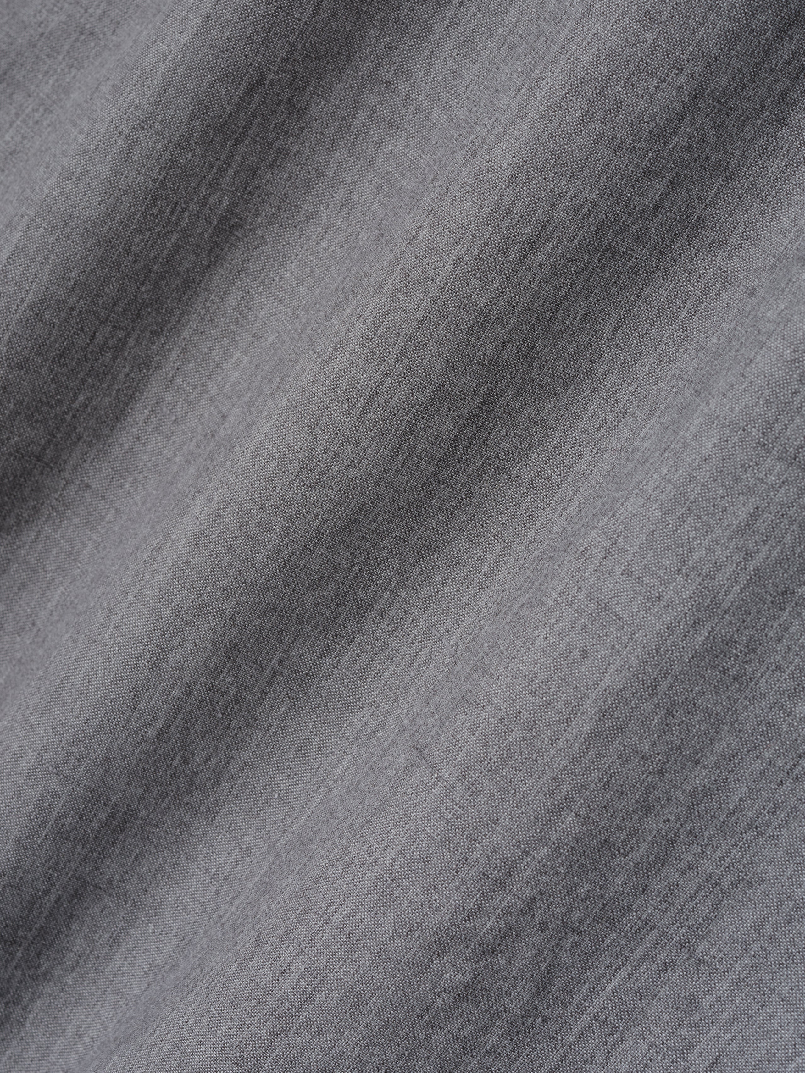 Essentials Wool Linen Collarless Sport Jacket Metallic Grey