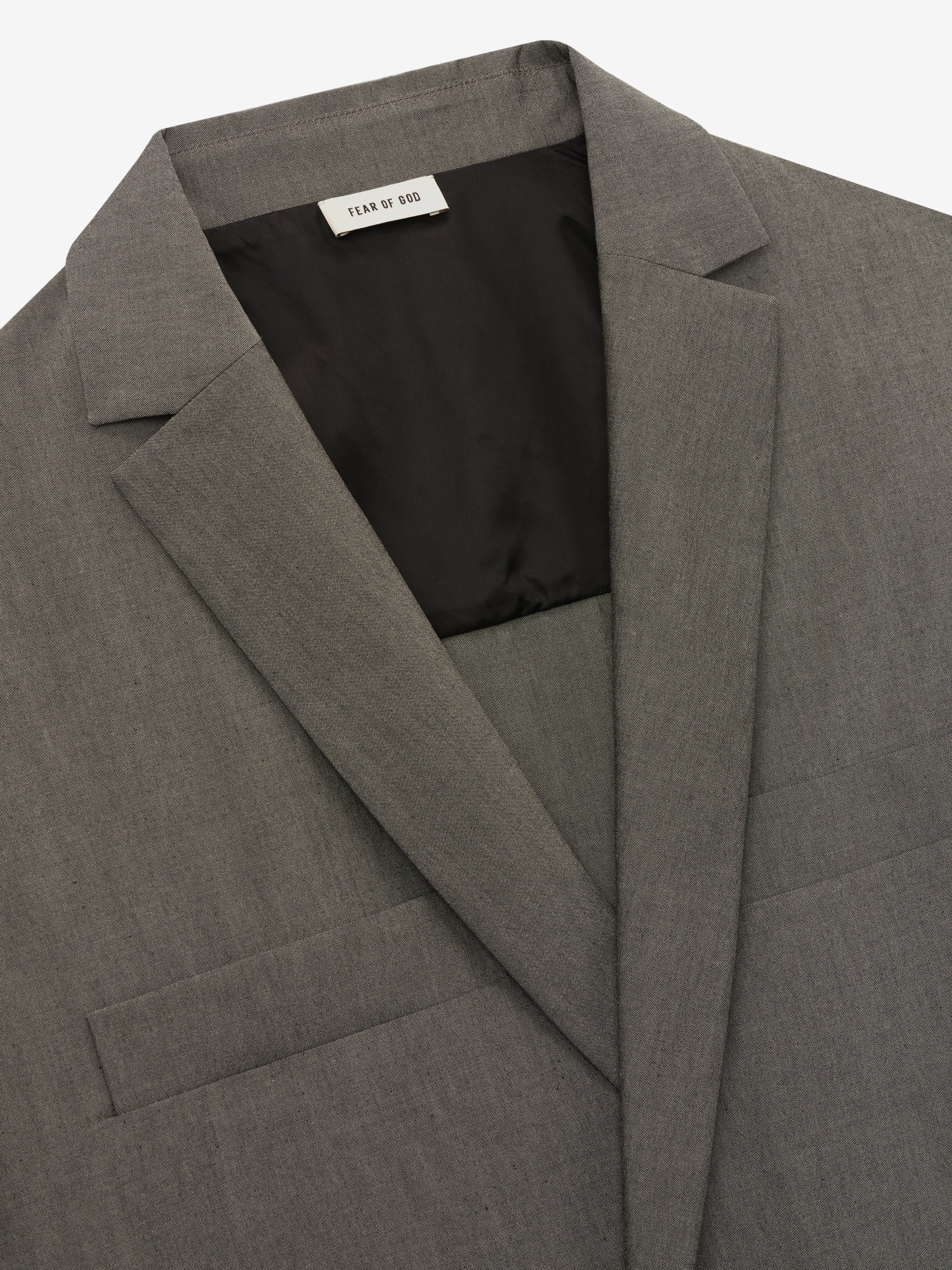 Essentials Cotton Wool Oxford Shirt Jacket Willow