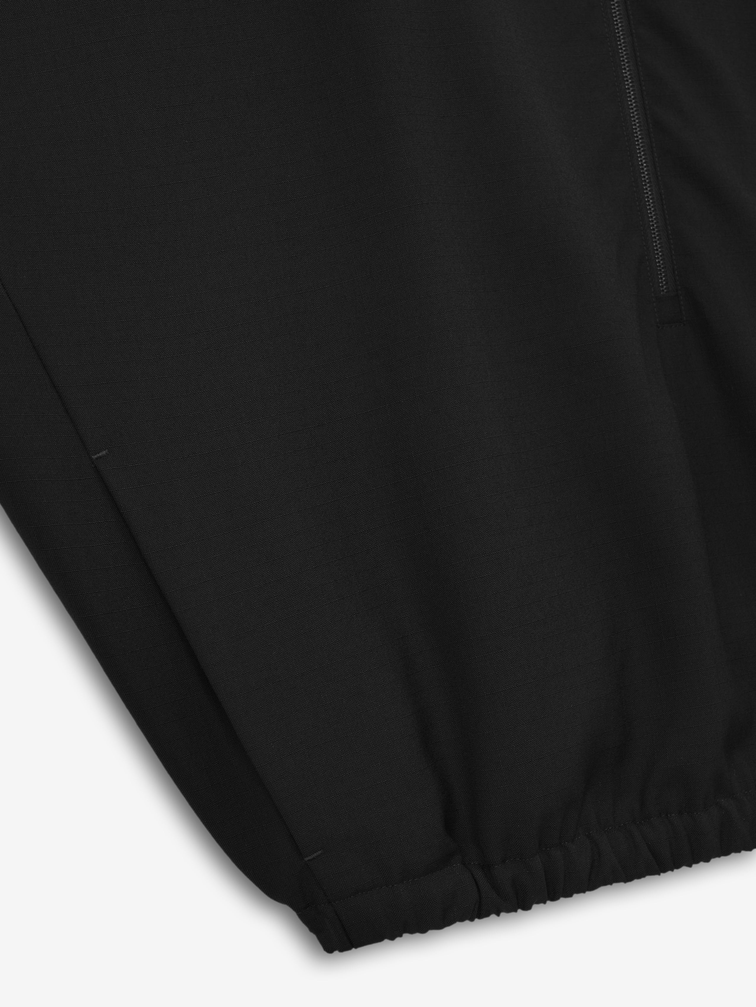 Essentials Wool Ripstop Half Zip Track Jacket Black