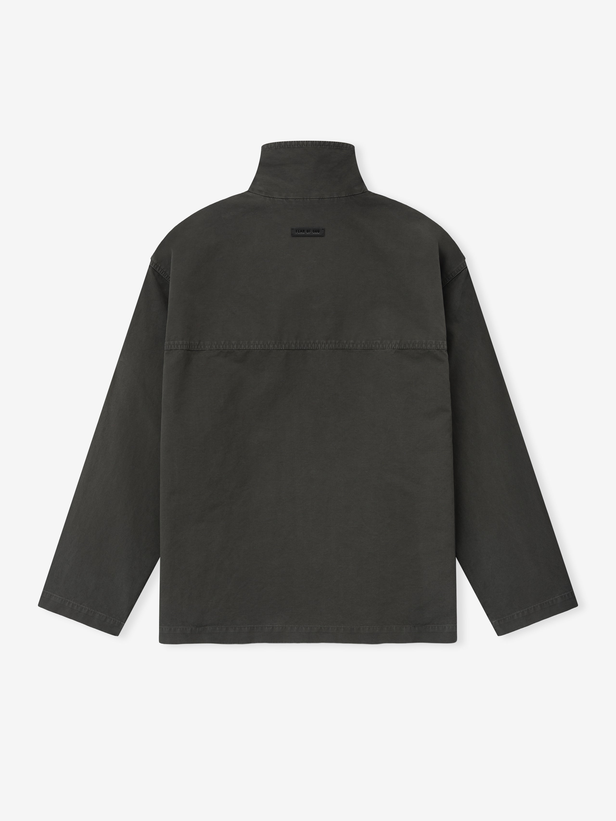 Essentials Garment Dyed Cotton Sport Jacket Dark Grey
