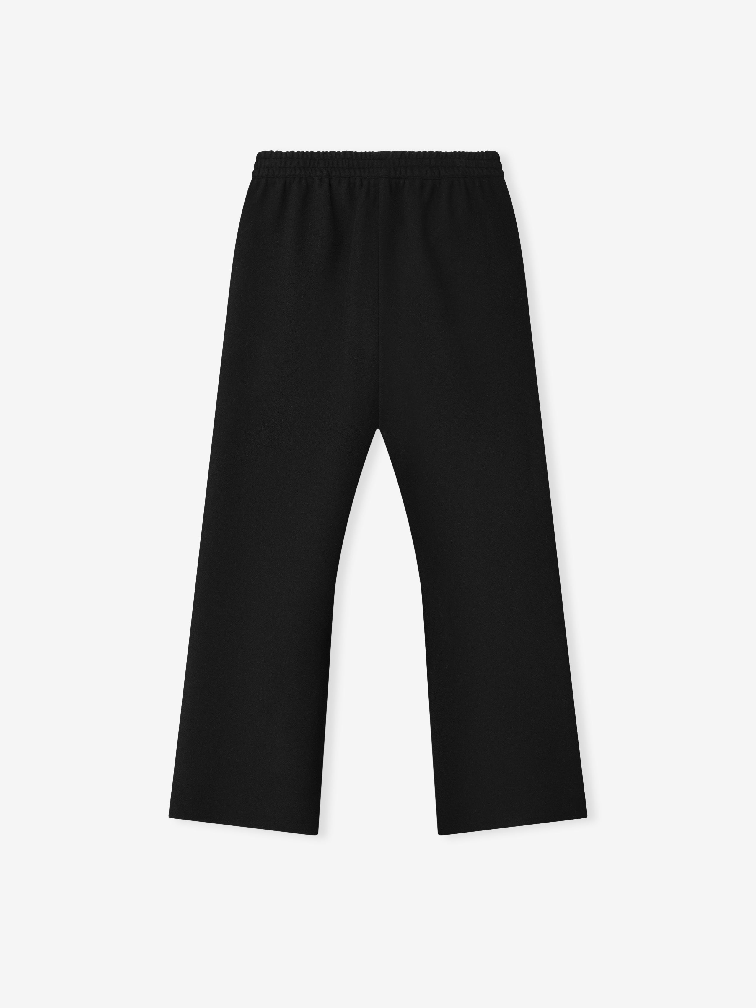 Essentials Double Face Wool Cashmere Flared Pants Black