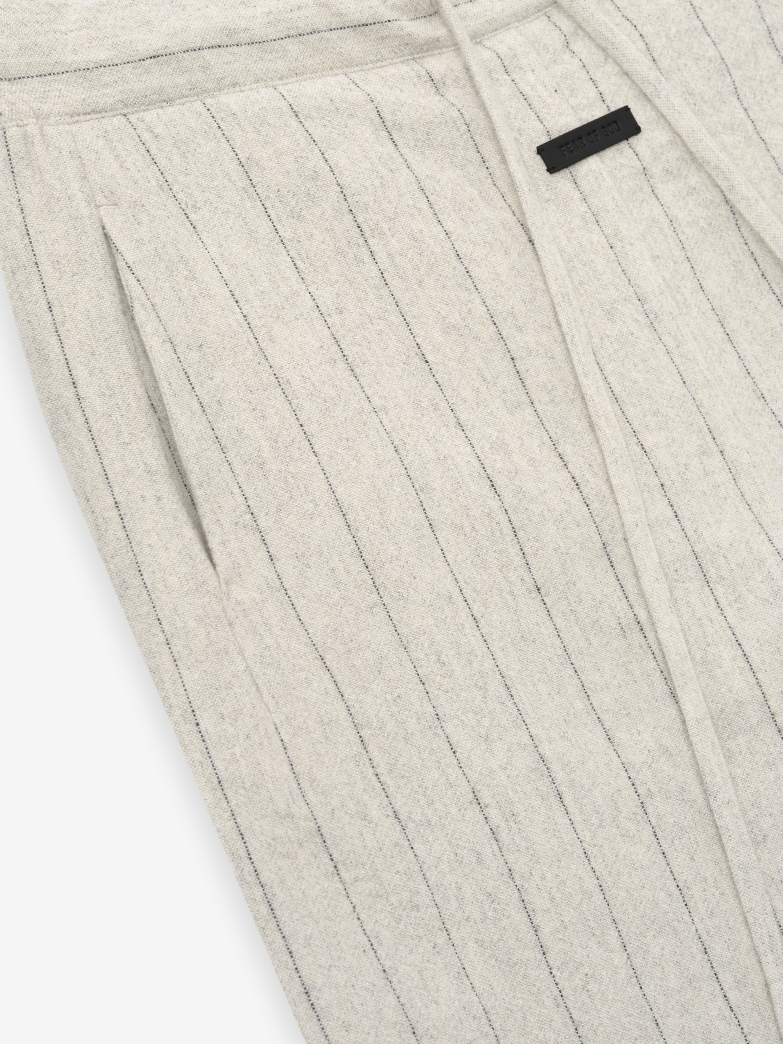 Essentials Double Face Wool Baseball Flared Pants Light Beige/Black
