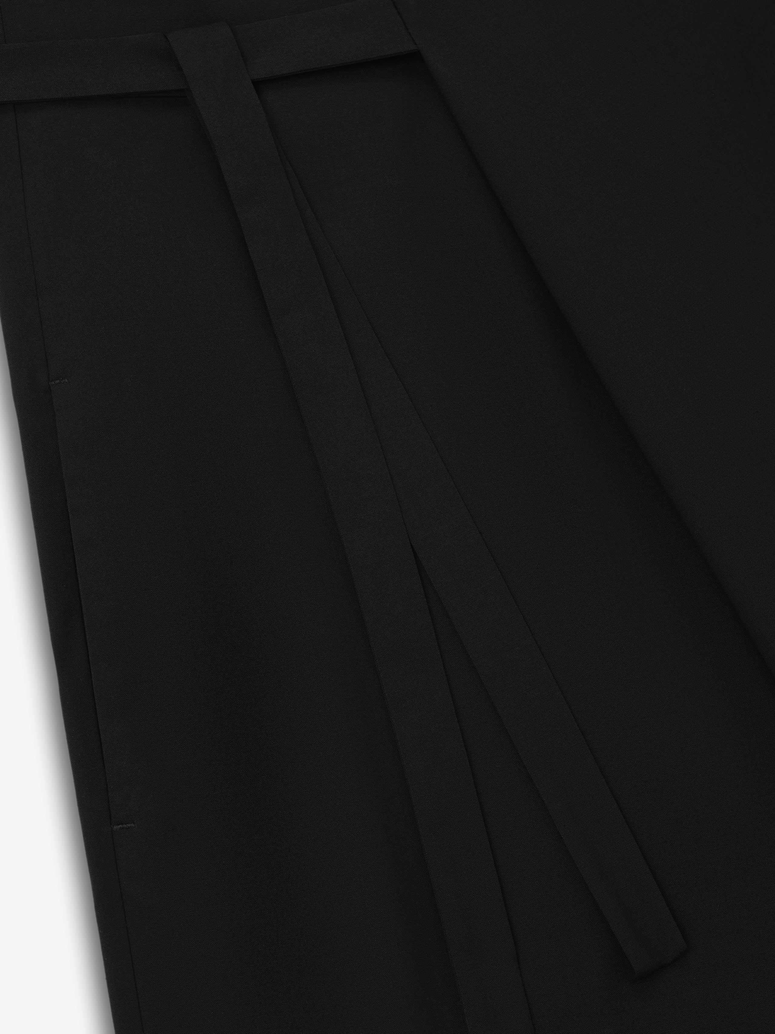 Essentials Easy Care Wool Wrap Pants Black