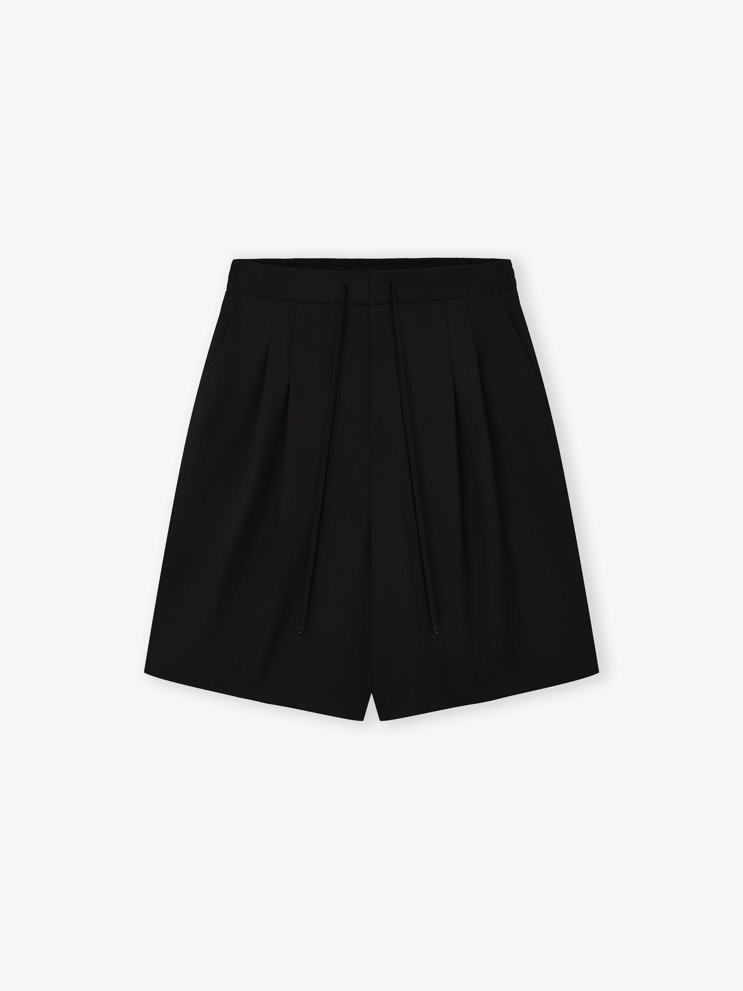 Essentials Wool Ripstop Baggy Shorts Black