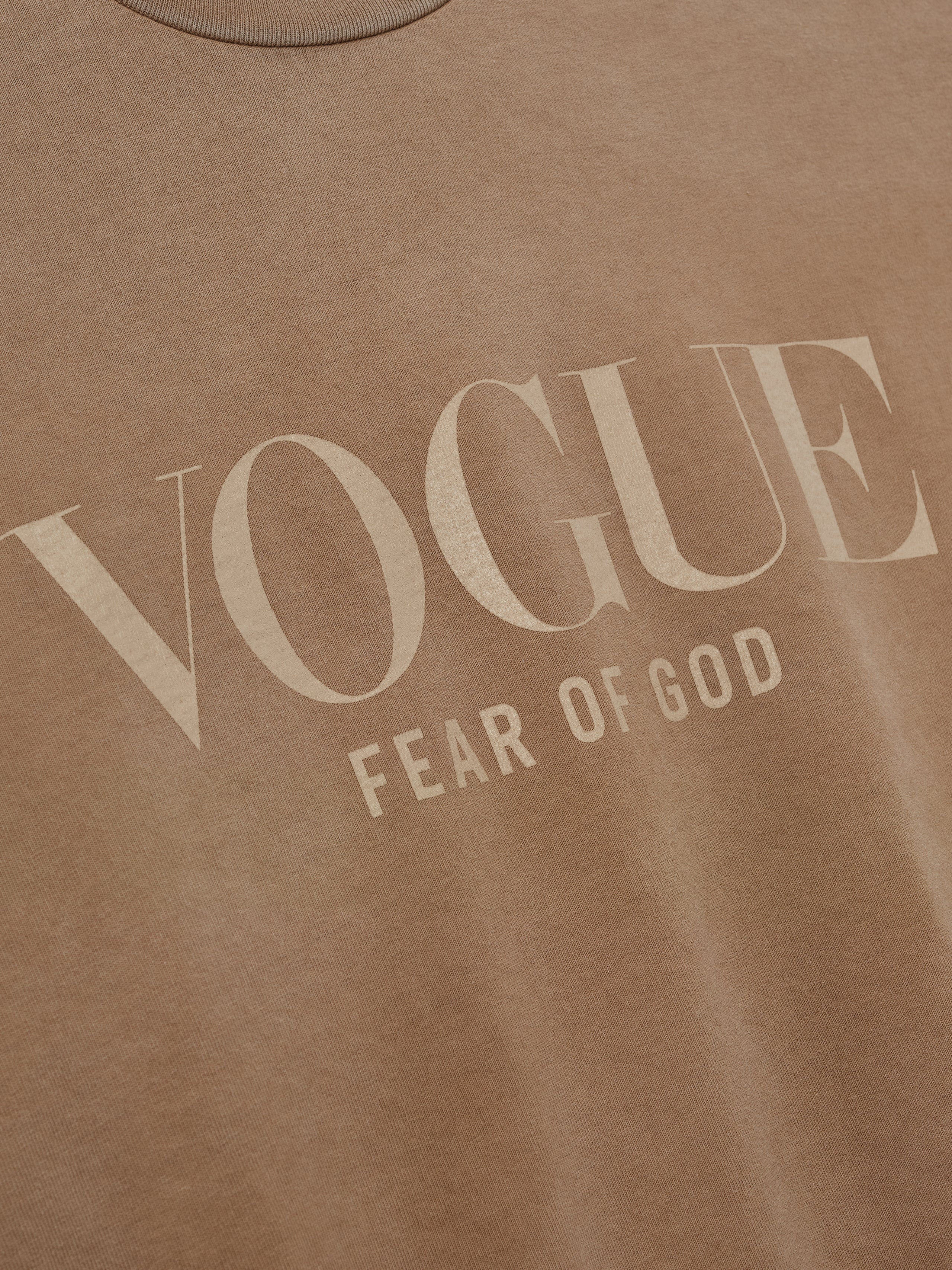 Essentials Vogue Fear Of God Neighborhood Tee Dune Pearl