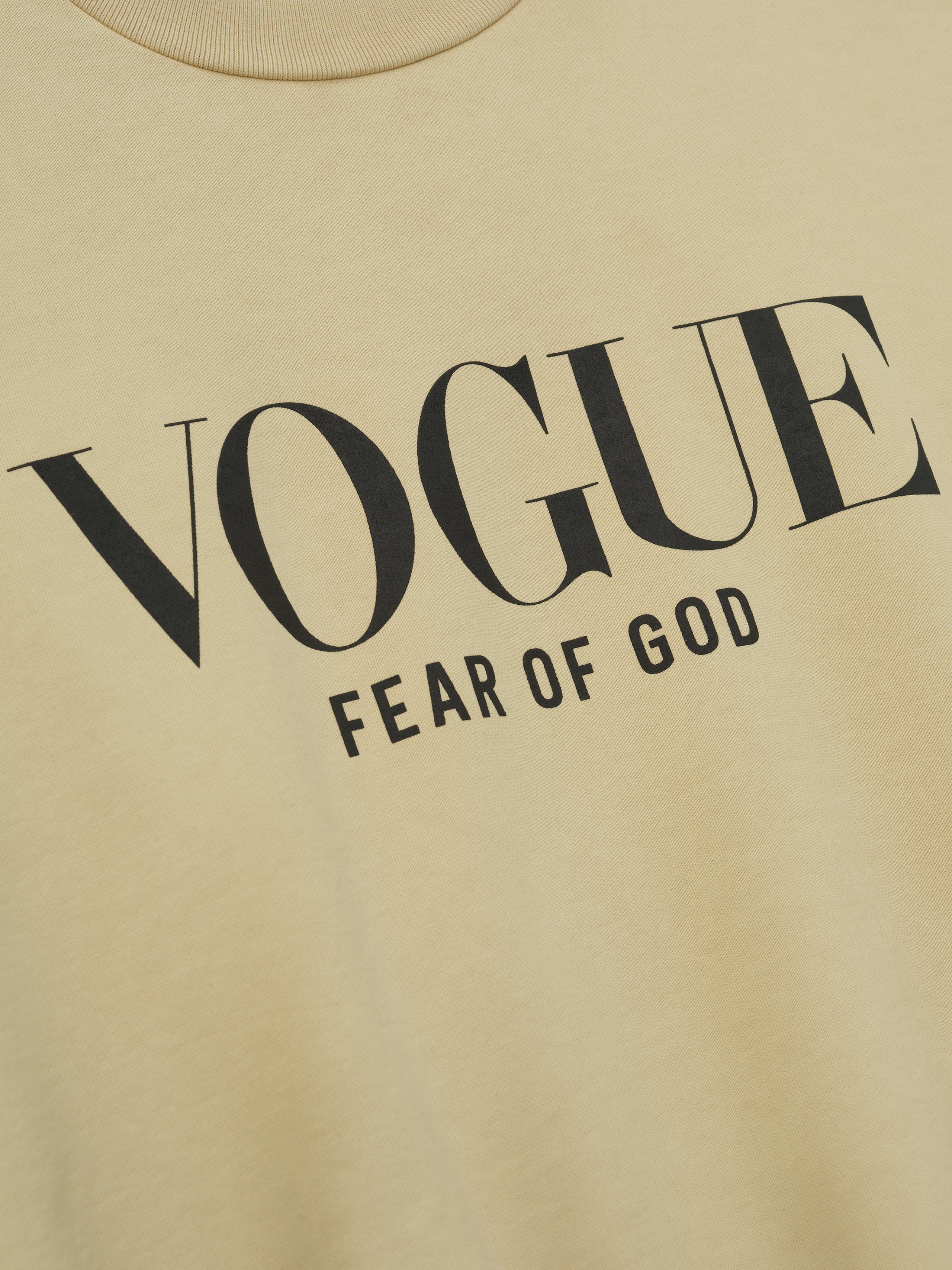 Essentials Vogue Fear Of God Neighborhood Crewneck Dirty Ivory