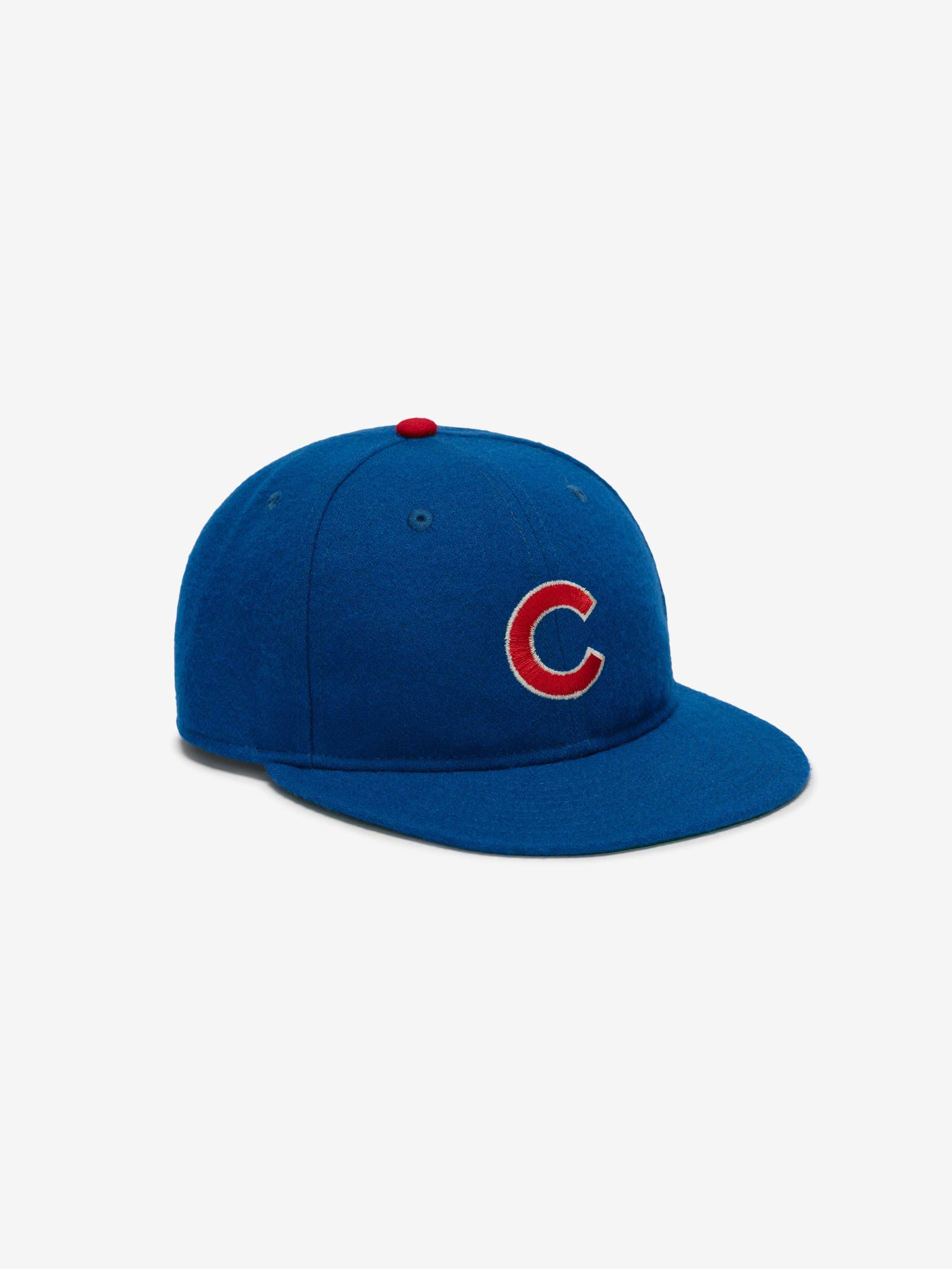 Essentials Chicago Cubs Wool Retro Crown 59Fifty Fitted Cap Blue