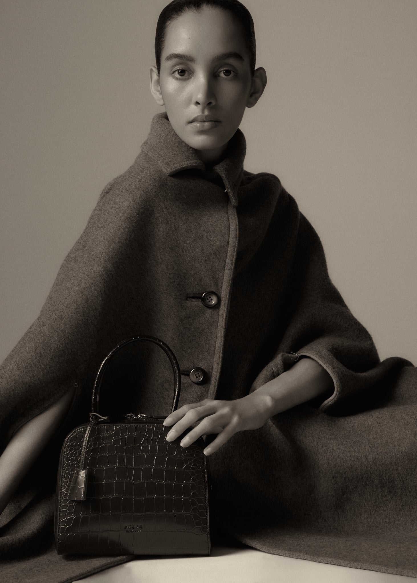 Freja Miro Bag Black Croc