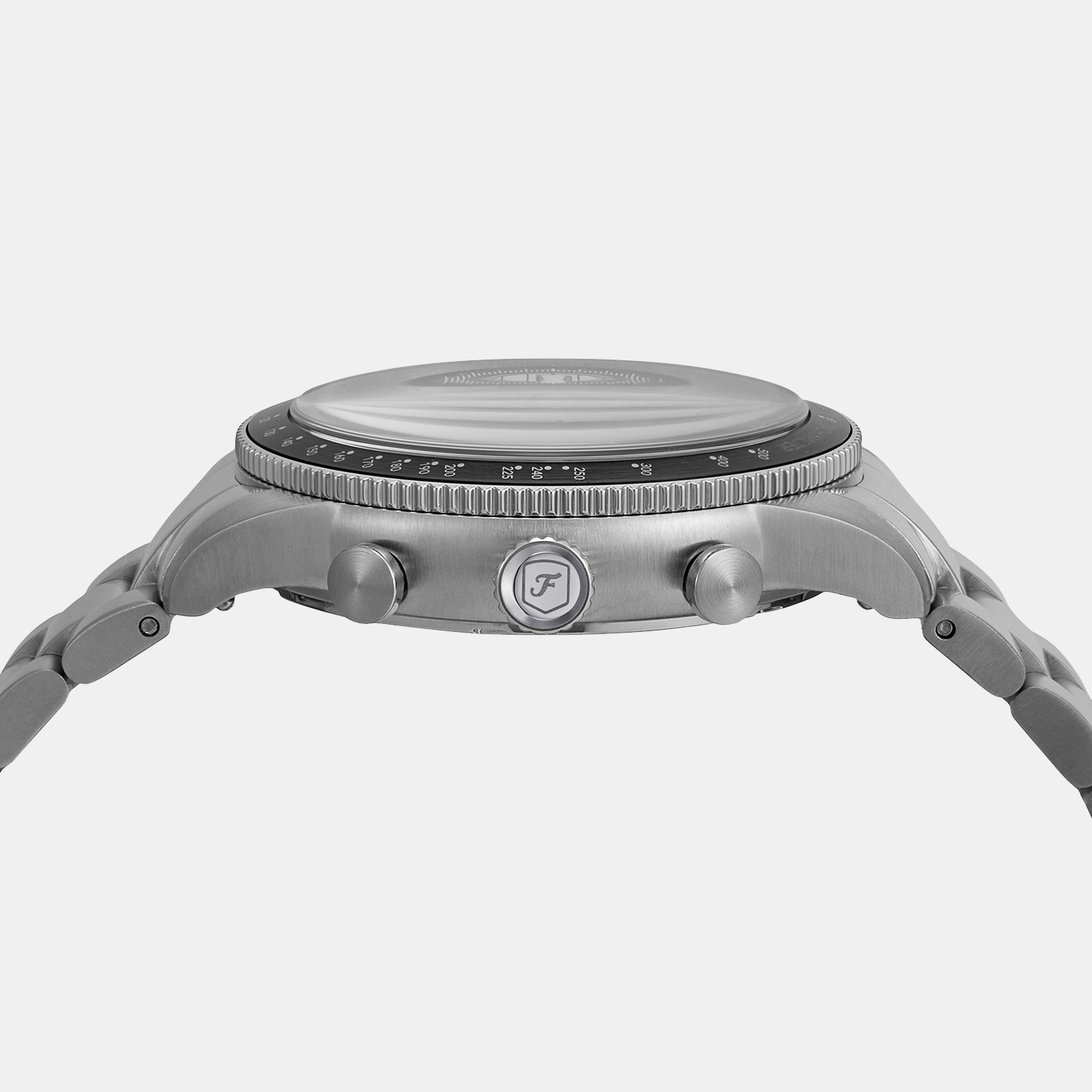 Fossil Sport Tourer Men Quartz Black Dial Chronograph Stainless Steel Watch Fs6045