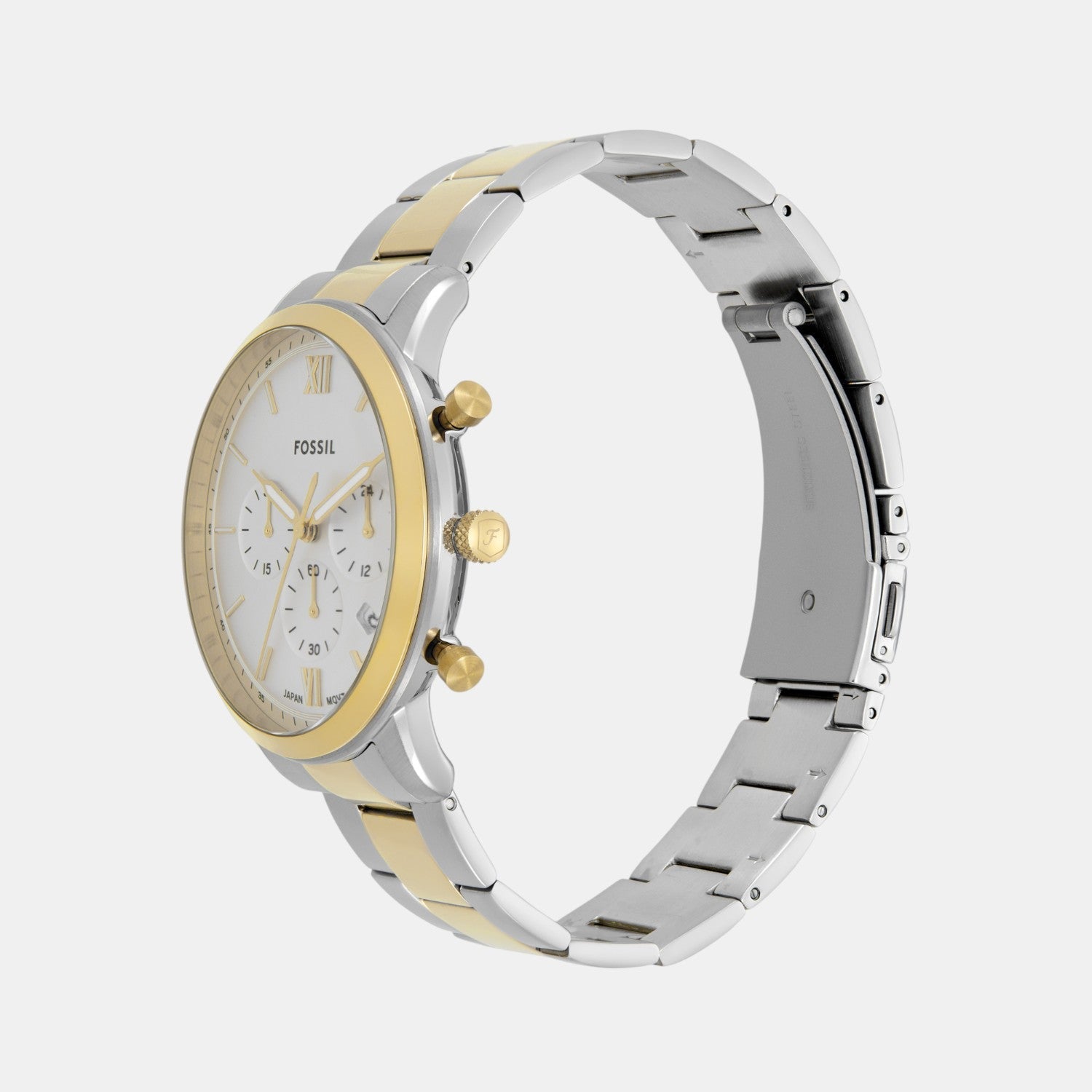 Fossil Neutra Men Quartz Silver Dial Chronograph Stainless Steel Watch Fs6112