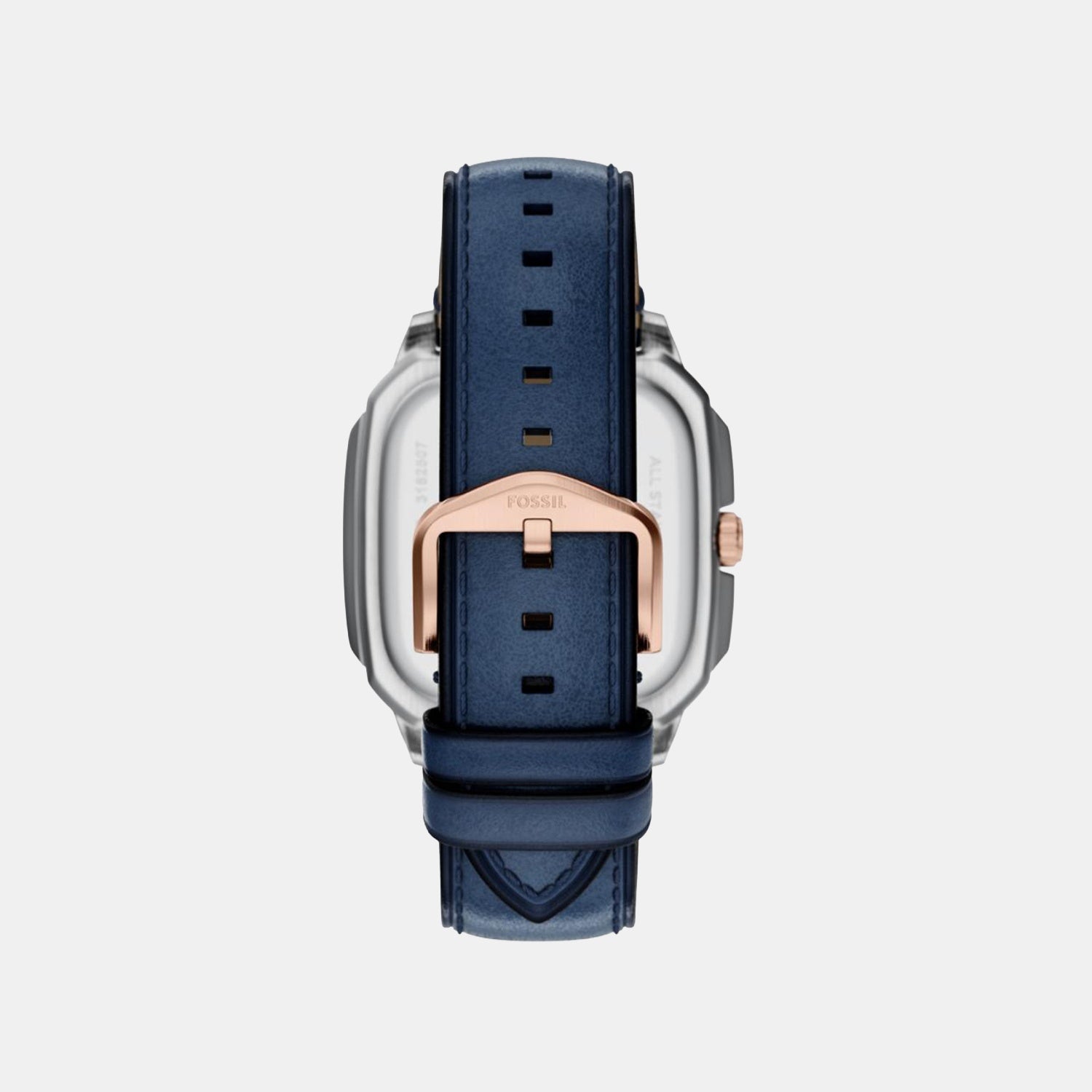 Fossil Crosby Men Quartz Blue Dial Analog Leather Watch Fs6149