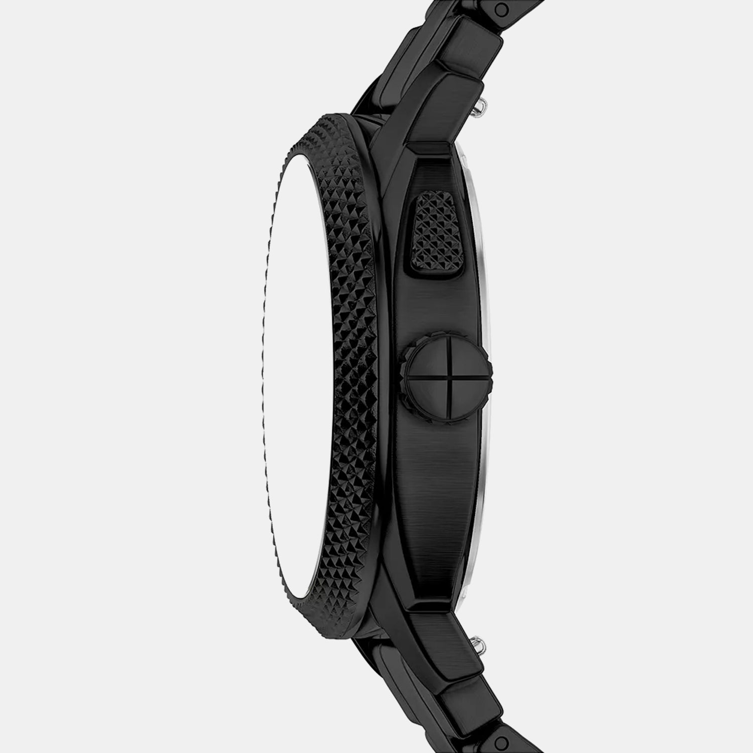 Fossil Machine Big Tic Men Quartz Black Dial Analog-Digital Stainless Steel Watch Fs6156