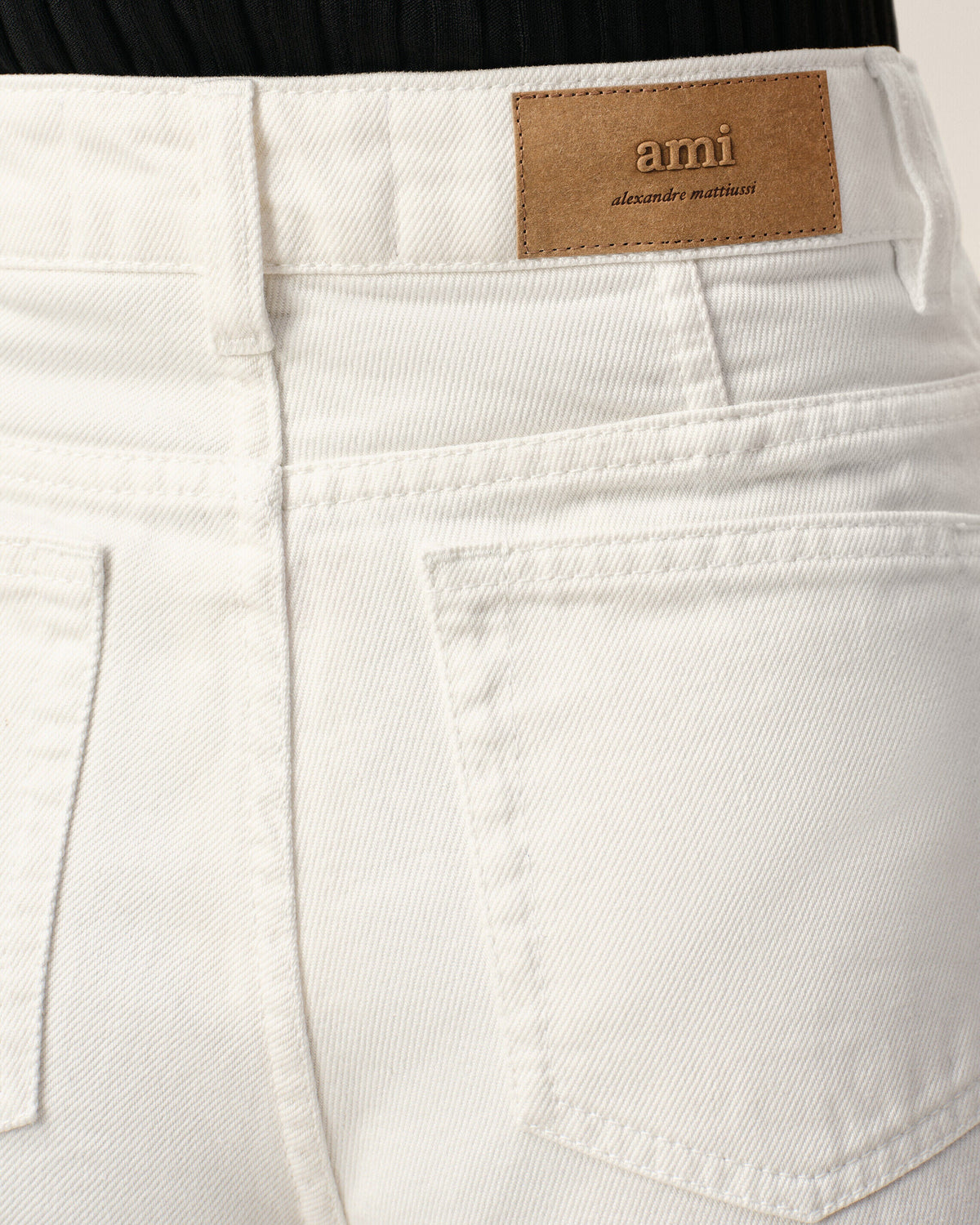 White Cotton Shorts With Ami Paris Heritage Label Women's