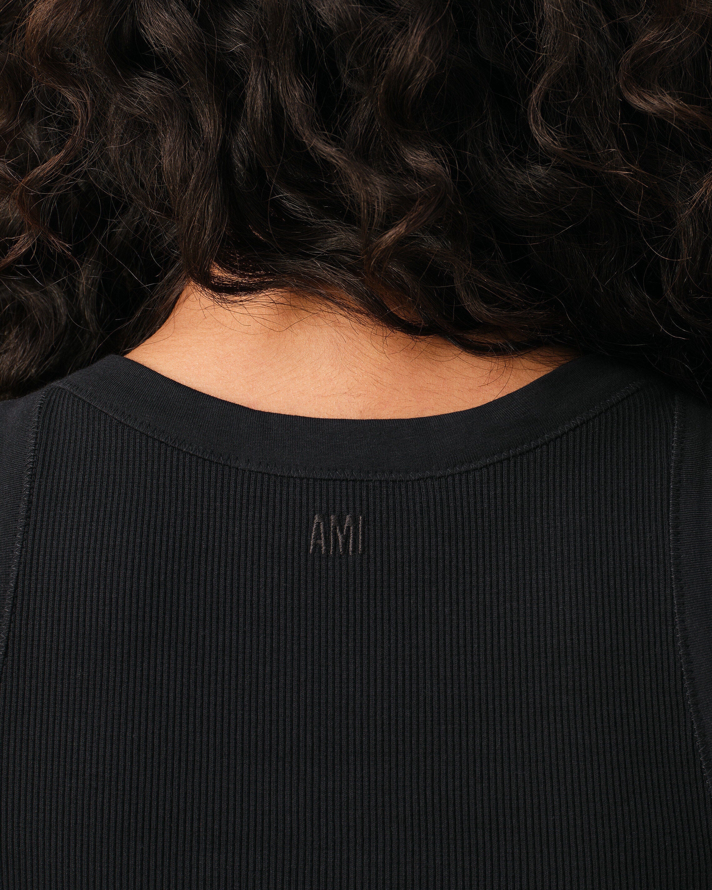 Black Cotton Ami De Coeur Tanktop Women's