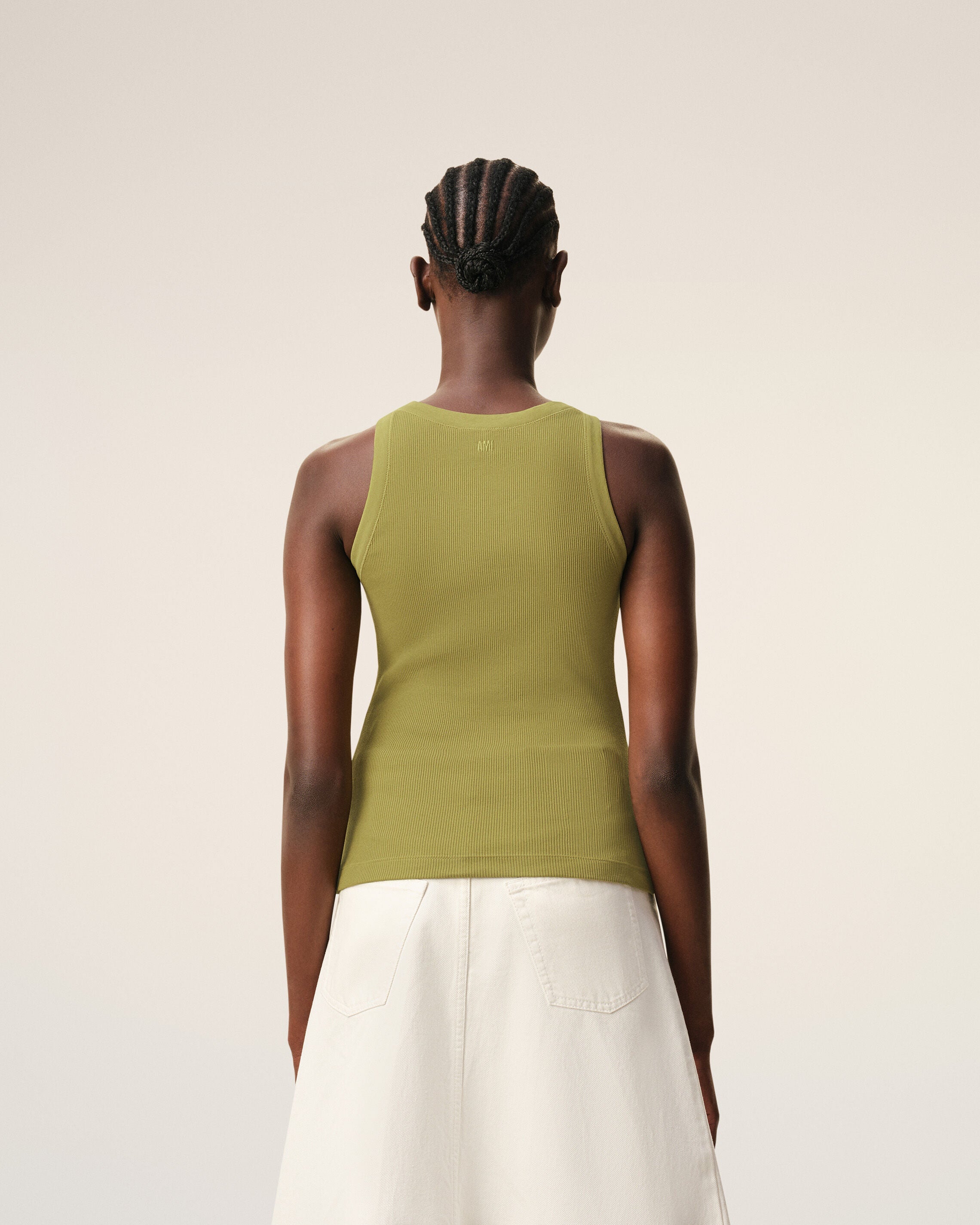 Green Cotton Ami De Coeur Tanktop Women's