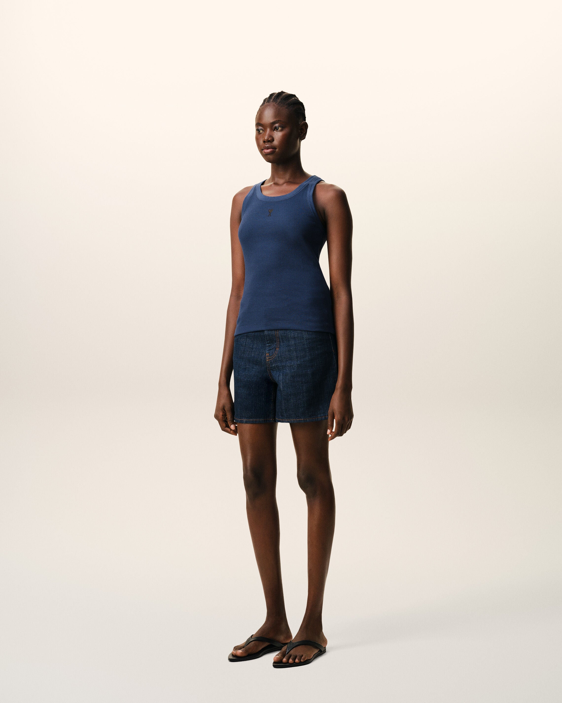Blue Cotton Ami De Coeur Tanktop Women's
