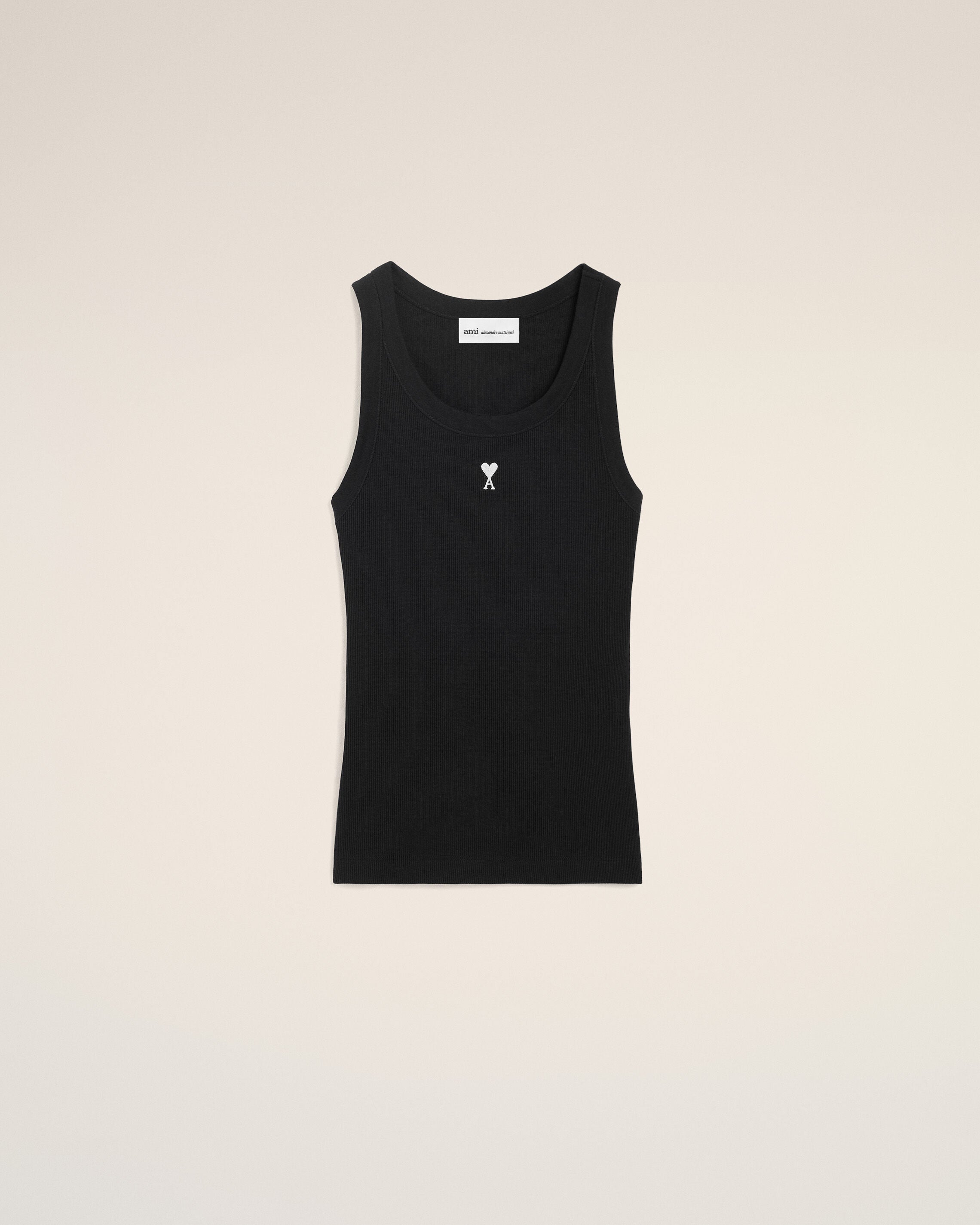 Black Cotton Ami De Coeur Tanktop Women's