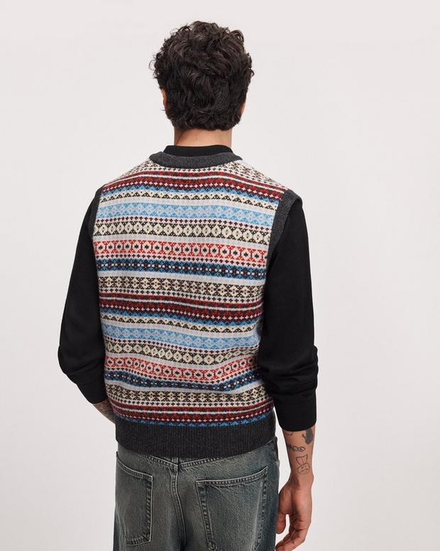 Rag & Bone Fair Isle Wool Vest