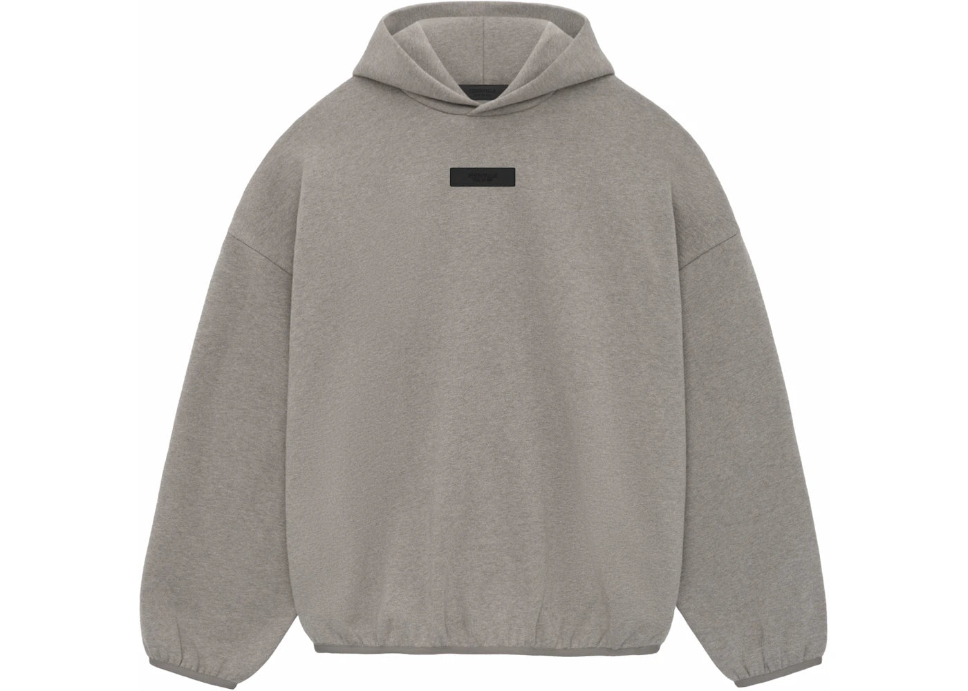 fear of god essentials core collection hoodie heather grey