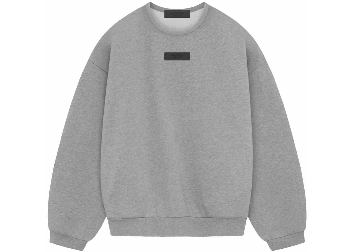 fear of god essentials crewneck dark heather oatmeal