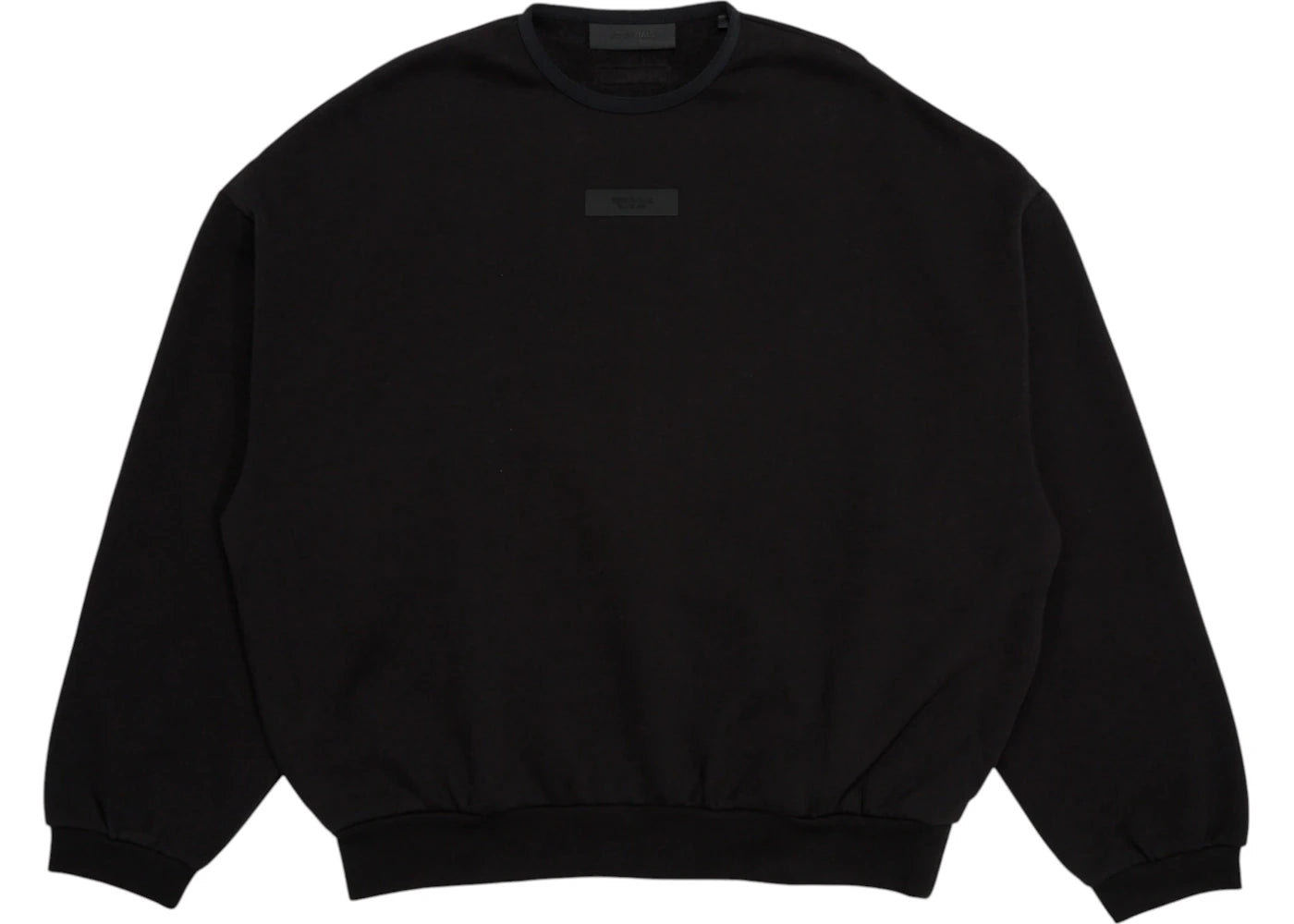 fear of god essentials crewneck sweatshirt (ss24) jet black
