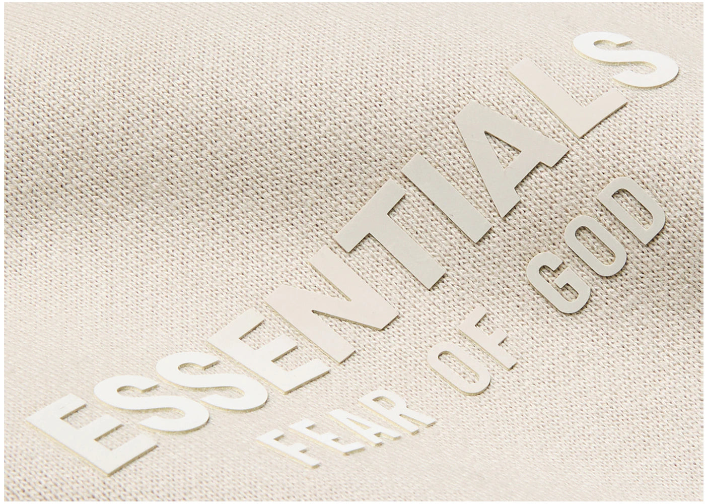 fear of god essentials hoodie silver cloud