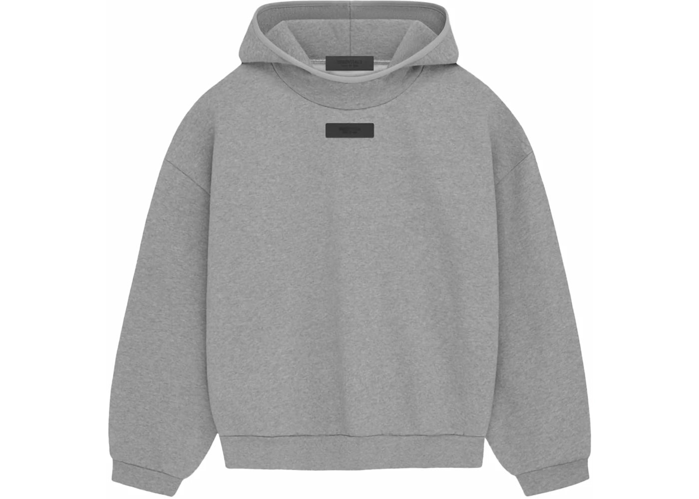 fear of god essentials pullover hoodie (fw23) dark heather oatmeal
