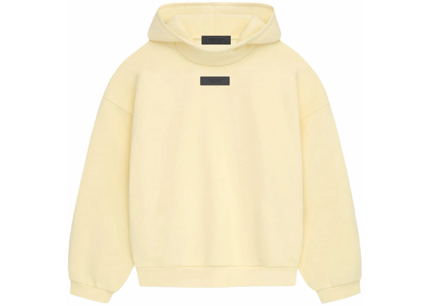 fear of god essentials pullover hoodie garden yellow
