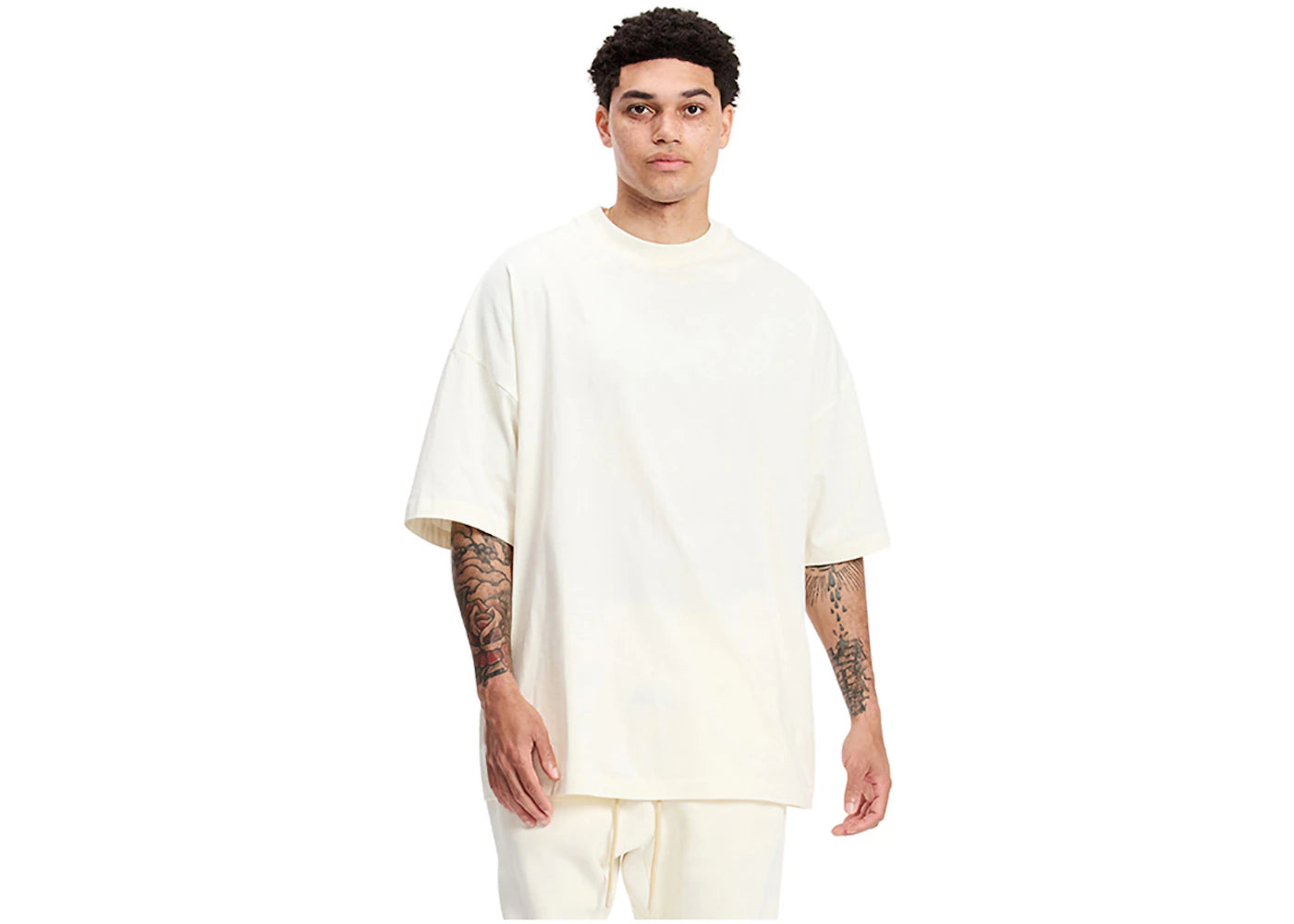 fear of god essentials tee cloud dancer