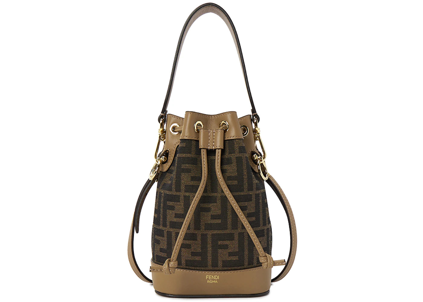Fendi Mon Tresor Bucket Bag Brown