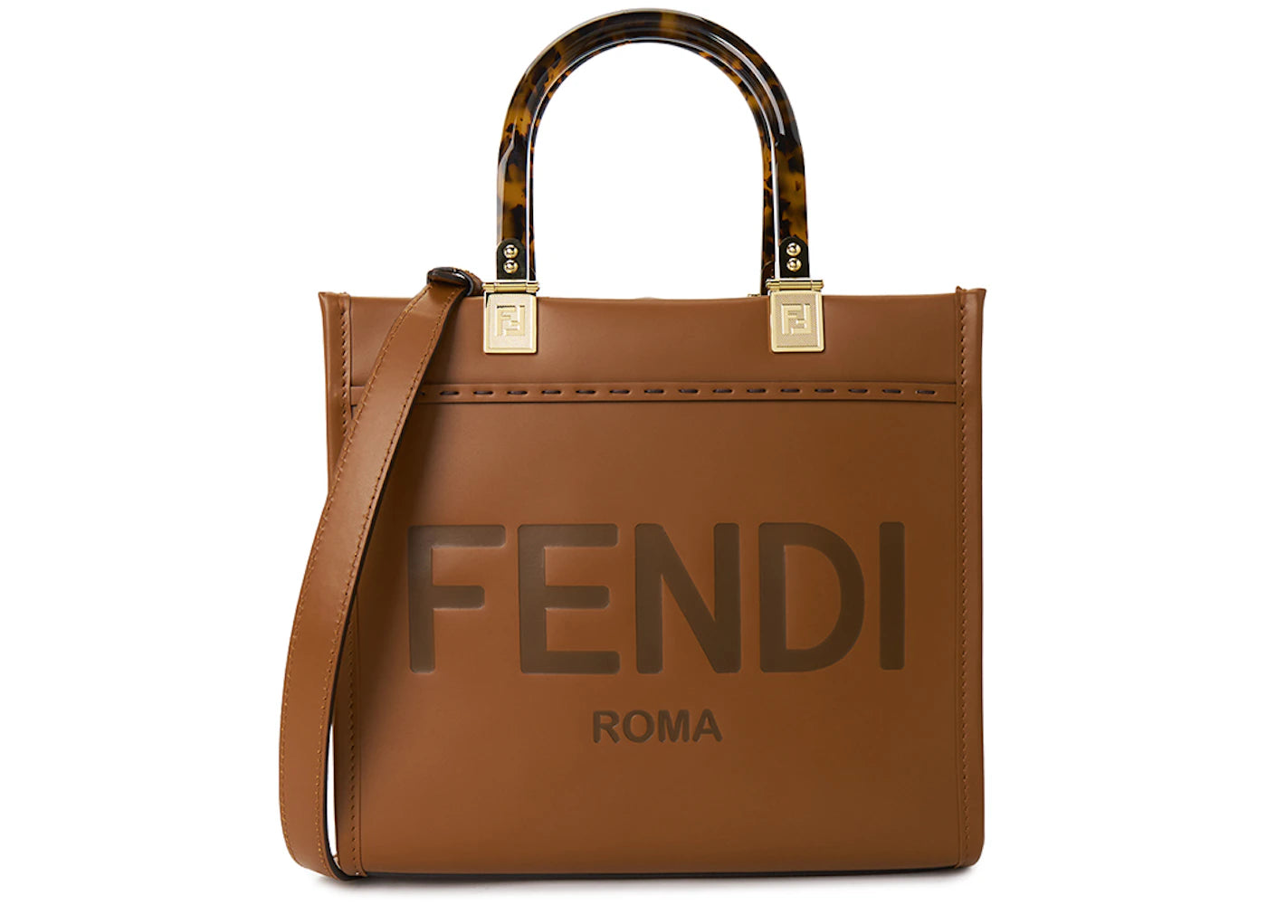 Fendi Sunshine Shopper Bag Brown
