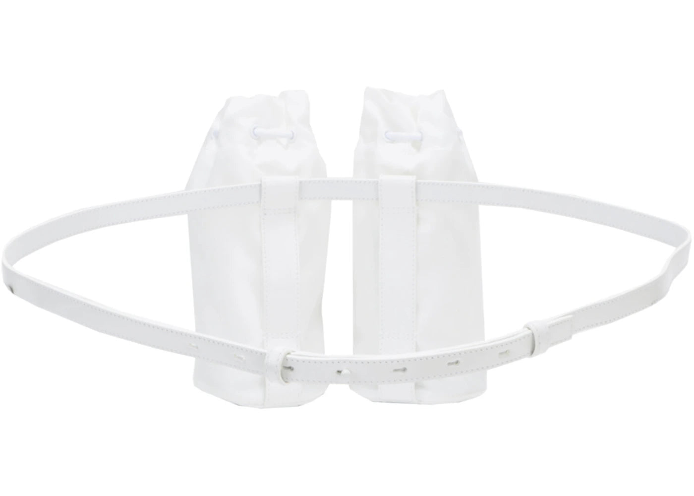 Ferragamo Double-Bottle Belt Bag White