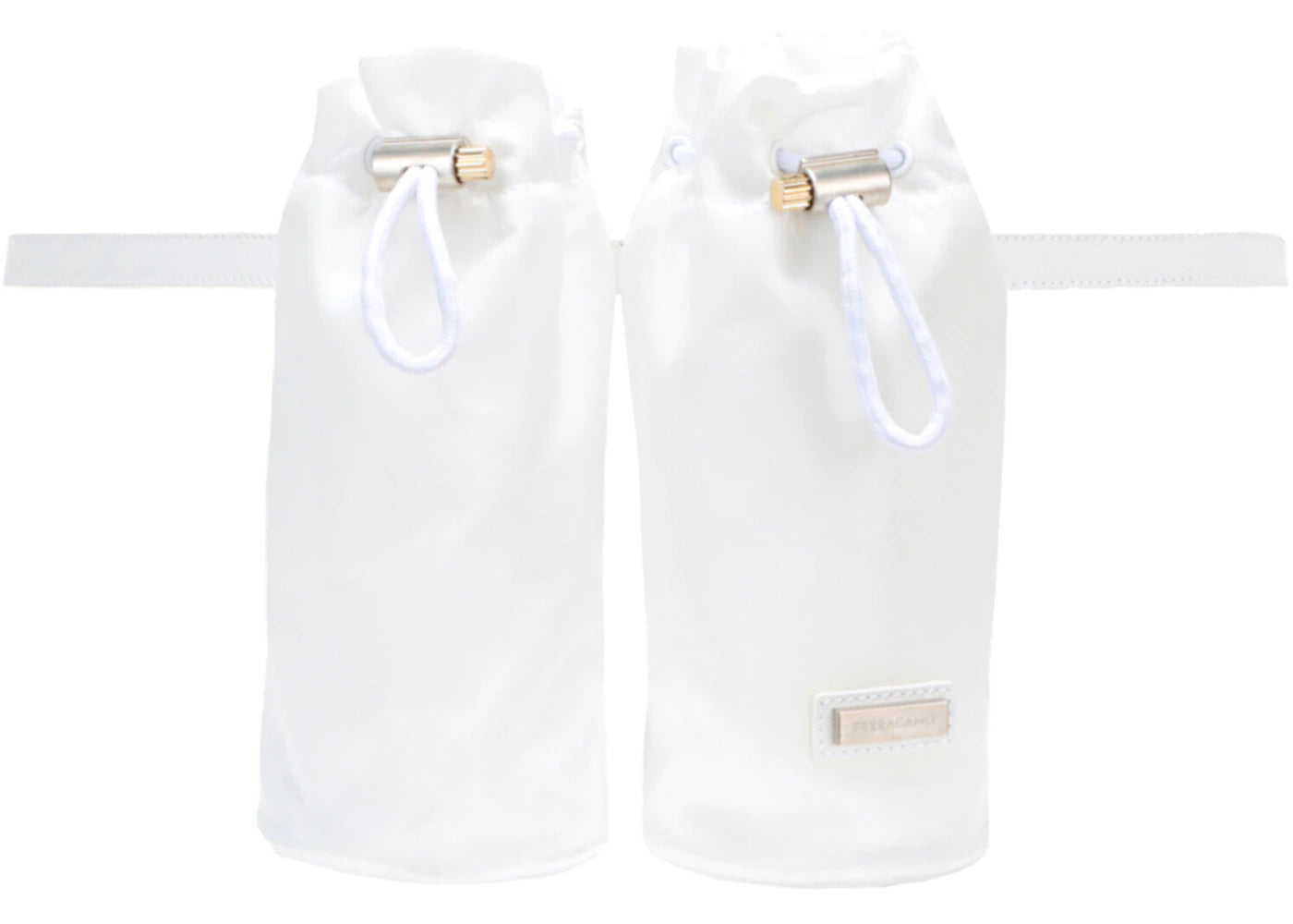 Ferragamo Double-Bottle Belt Bag White