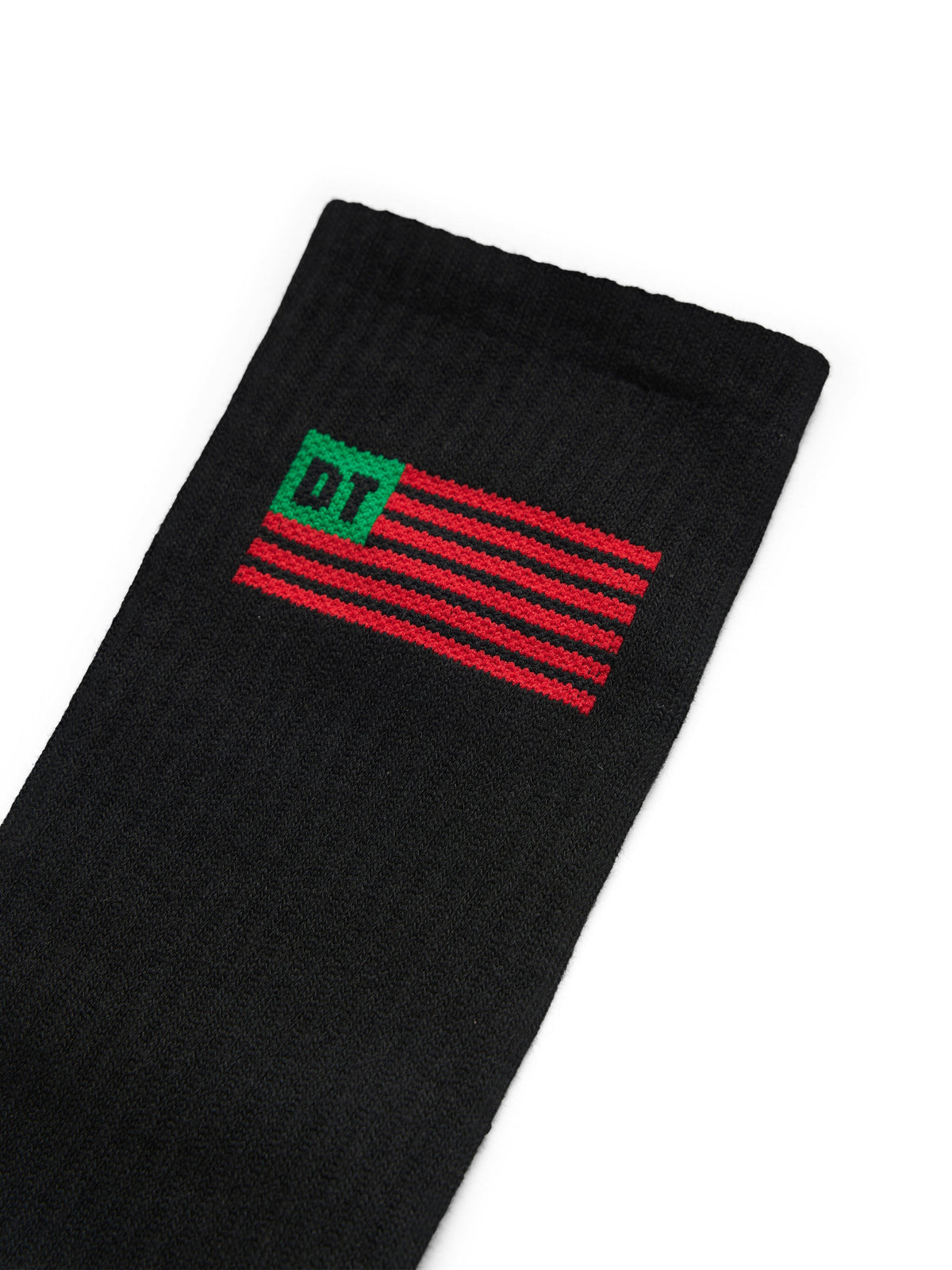 Denim Tears Flag Socks 3-Pack Black