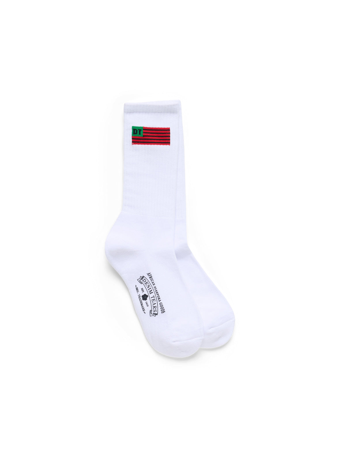 Denim Tears Flag Socks 3-Pack White