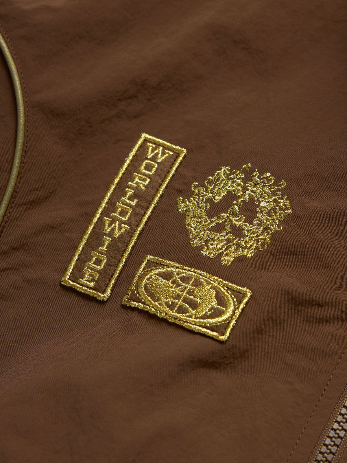 Denim Tears Diaspora Flag Track Jacket Brown