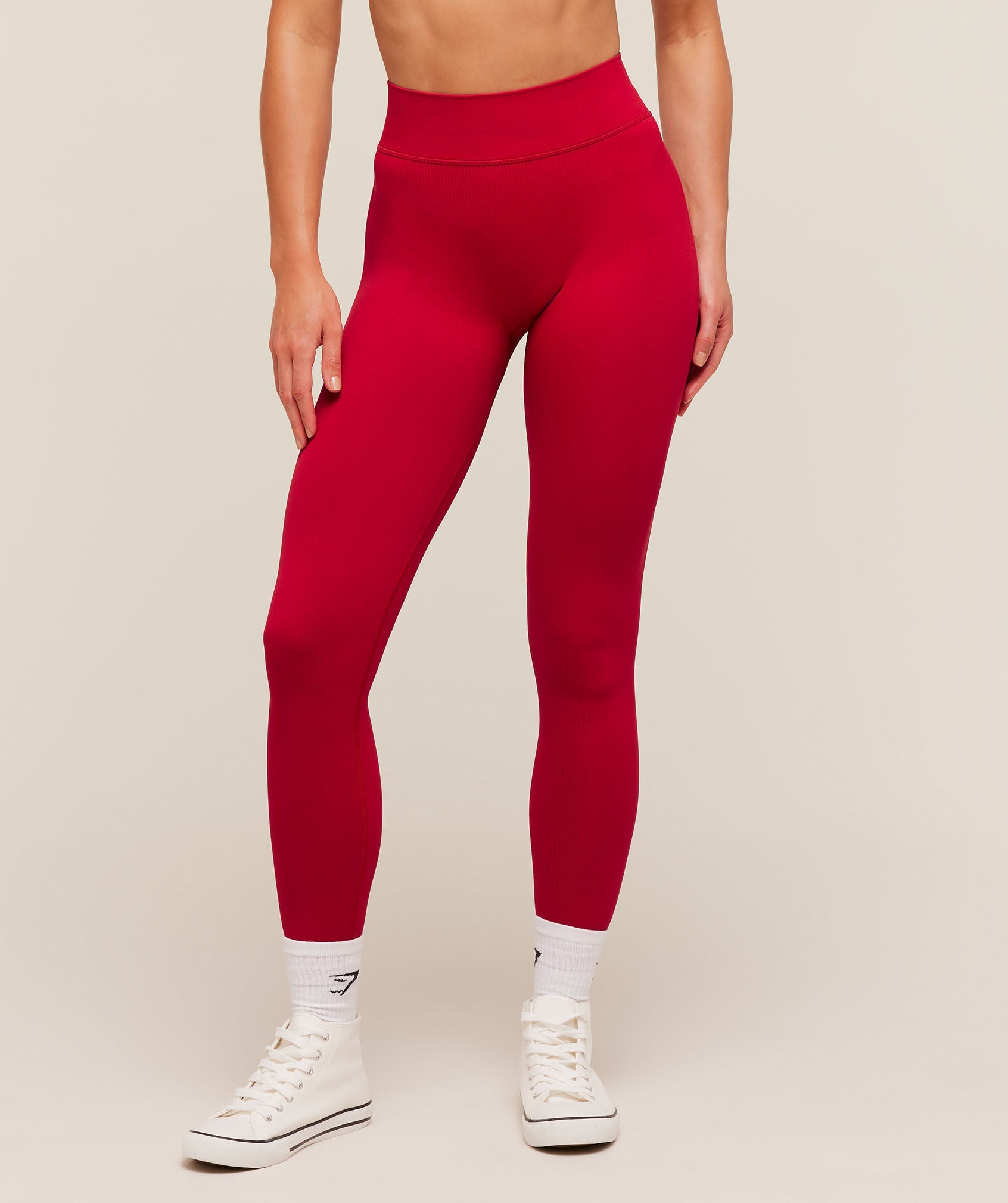 Women's Gymshark Flex V4 Leggings Carmine Red