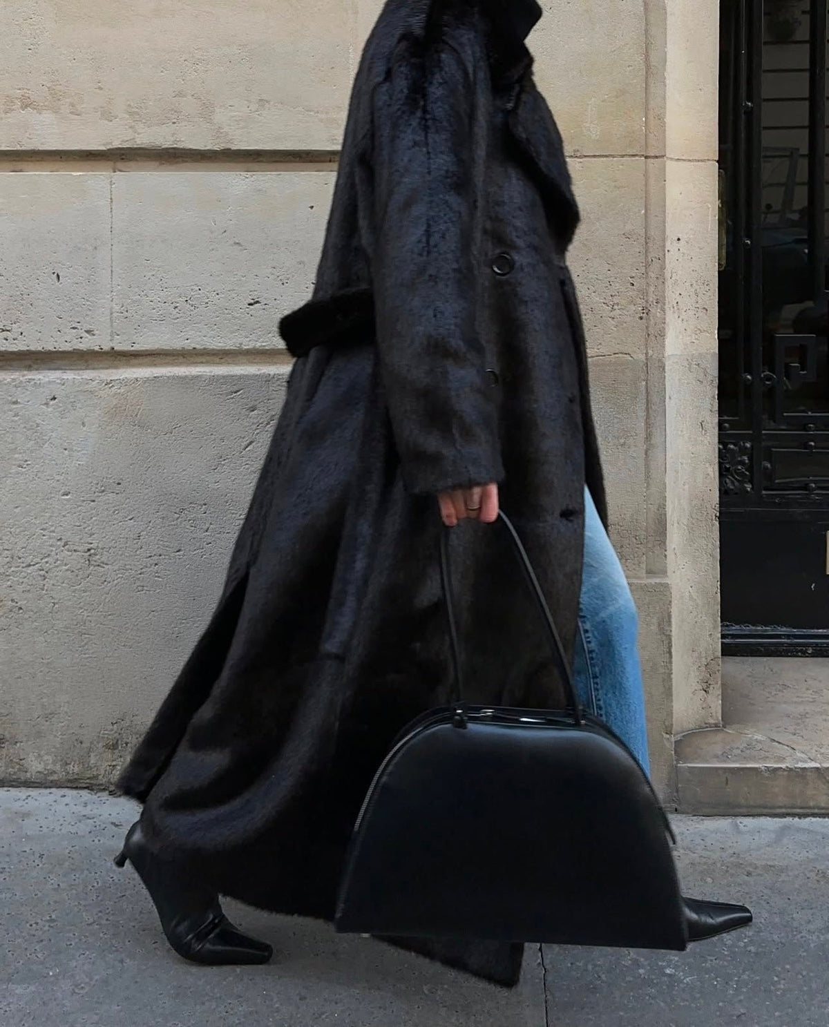 Freja Alma Bag Tall Black Gloss