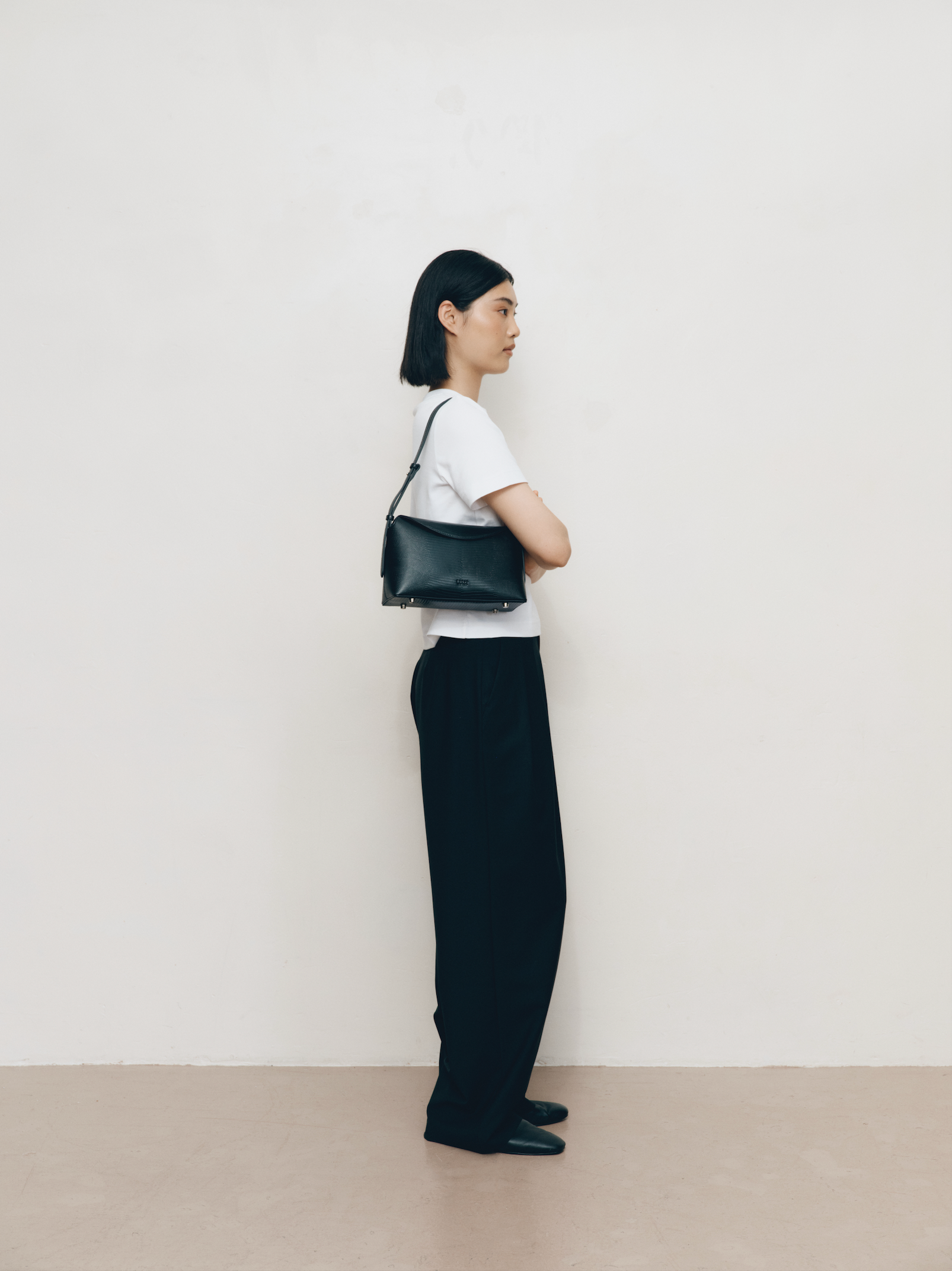 Freja Hudson Bag Black Lizard